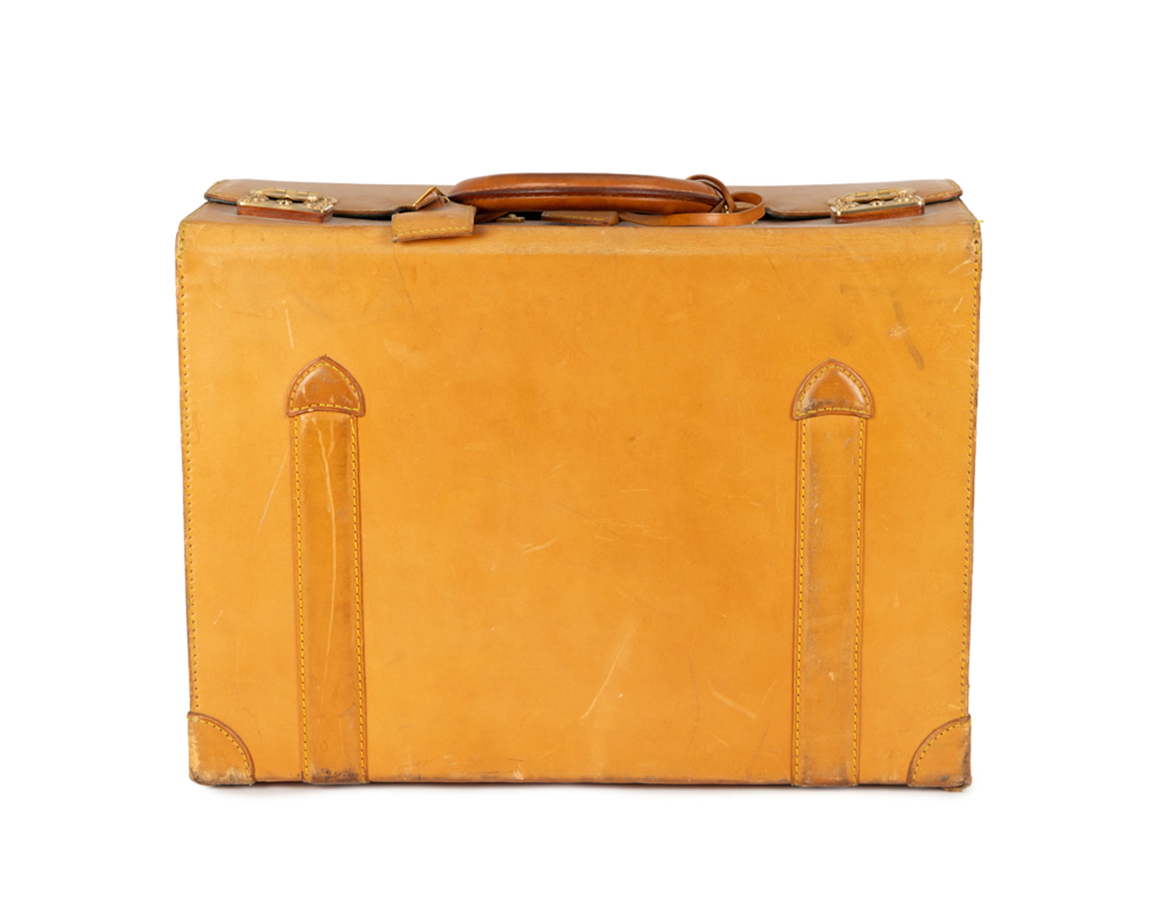 Louis Vuitton, mallette Nomade de Pilote vintage en cuir naturel