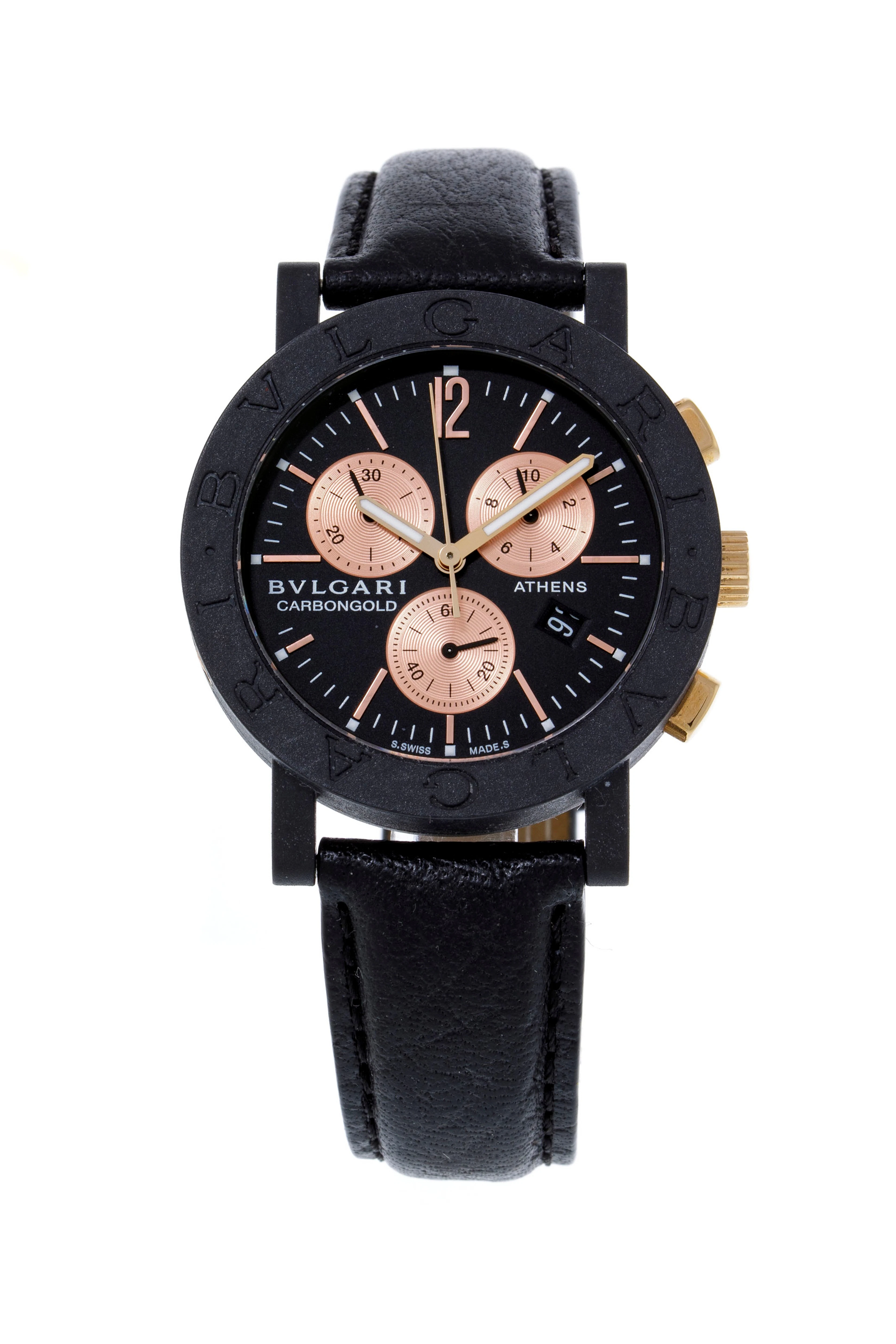 Bulgari, Carbongold, réf. BB 38 CL CH, Ed. limitée Athènes n°214/500