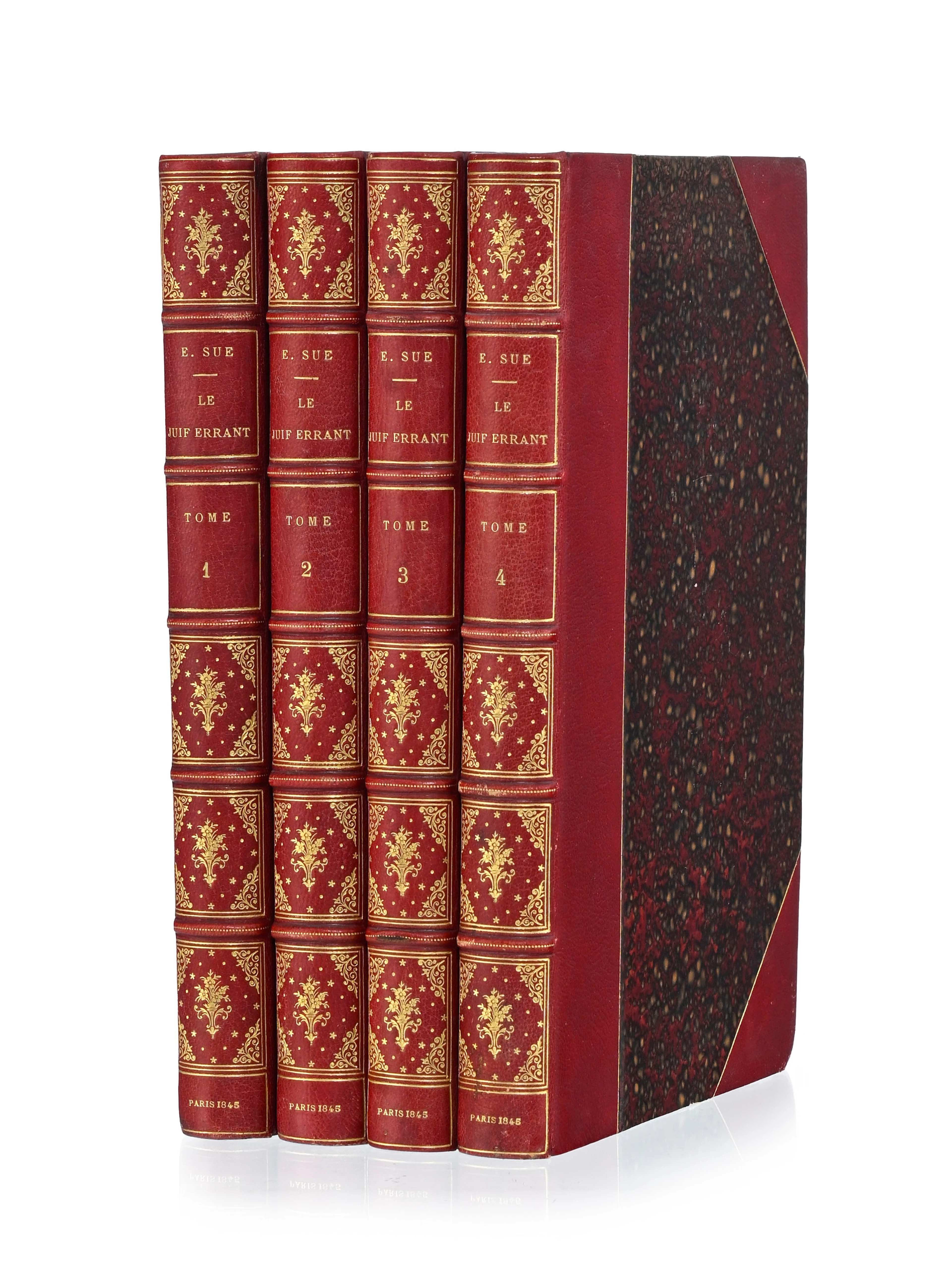SÜE (Eugène). Le Juif Errant. Paris, Paulin, 1845. 4 vol. in-8° reliés