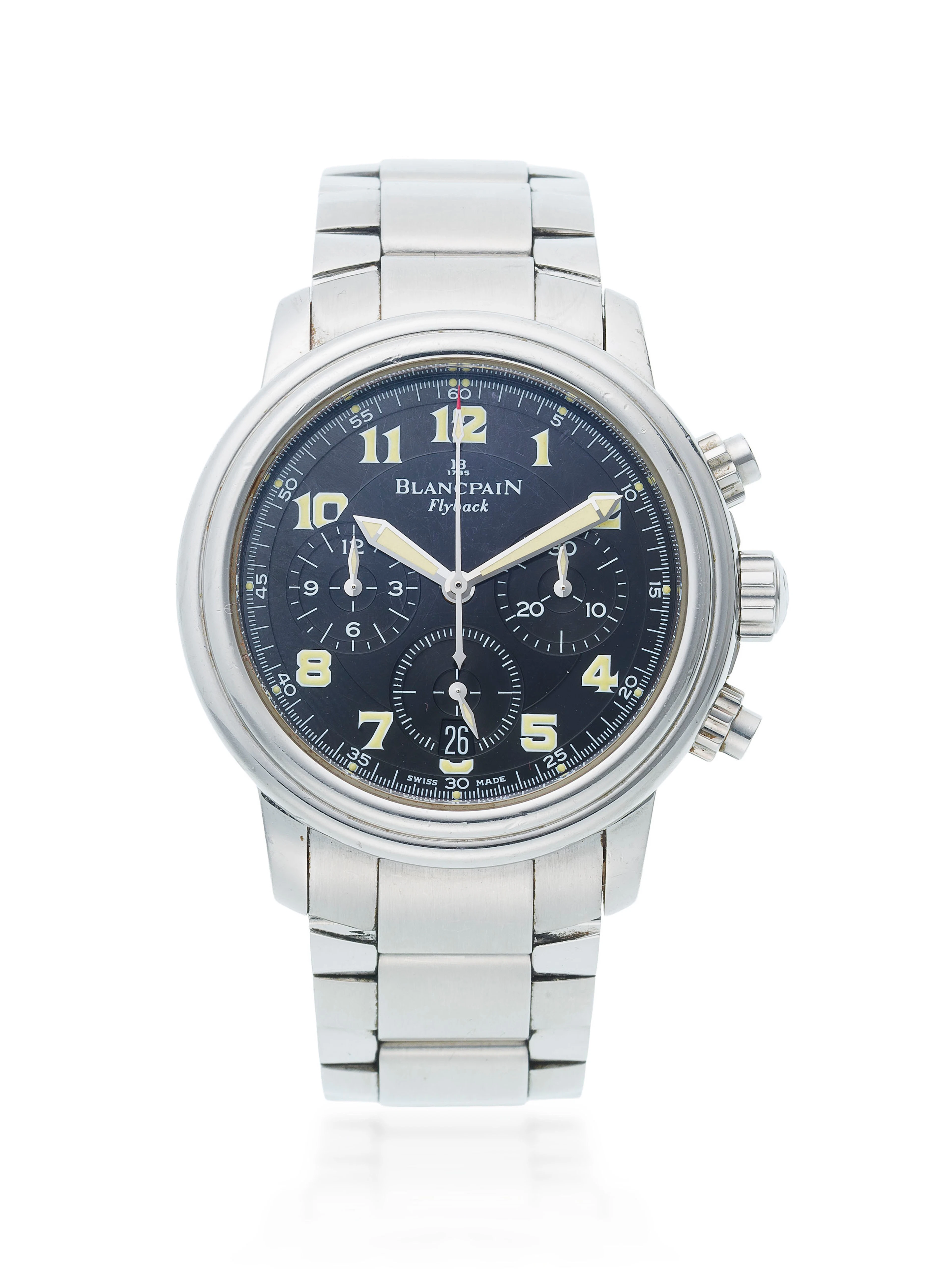 Blancpain, Flyback, montre-bracelet chronographe en acier avec retour
