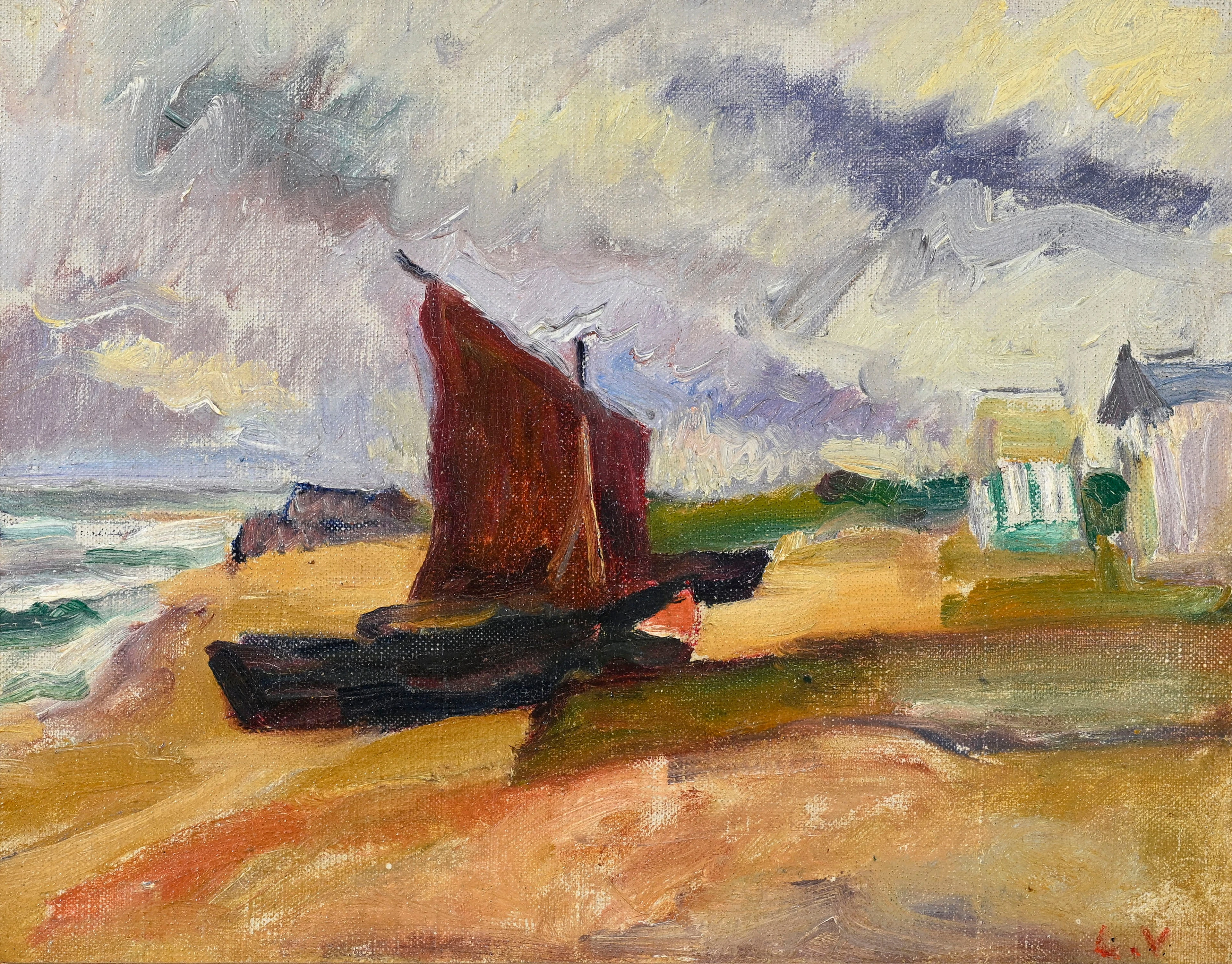 Louis Valtat (1869-1952), "Barque sur la grève", c. 1914, huile sur