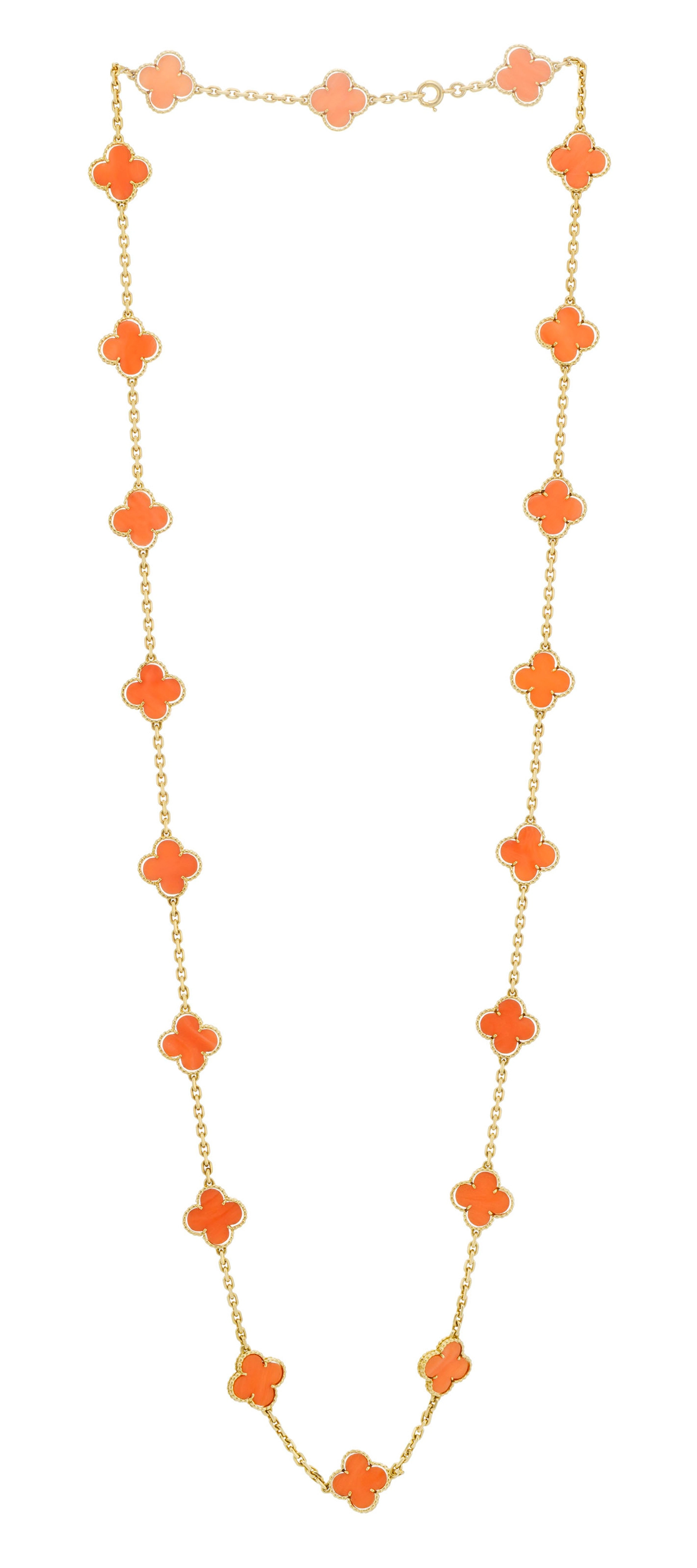 Van Cleef & Arpels, Alhambra, sautoir années 1970 or 750 à maille