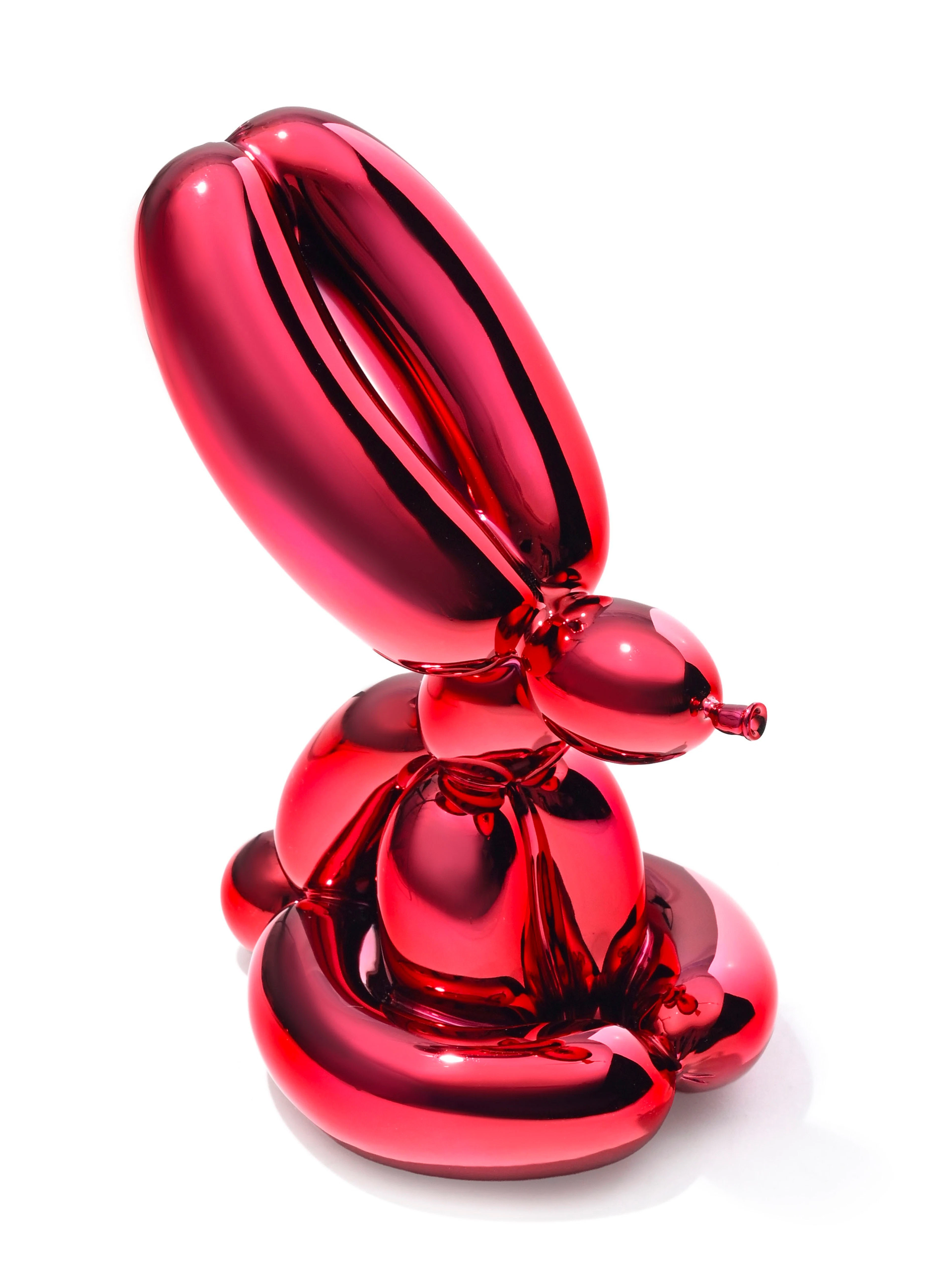 Jeff Koons (1955), "Balloon Rabbit" (Red), 2017, sculpture en porcelaine