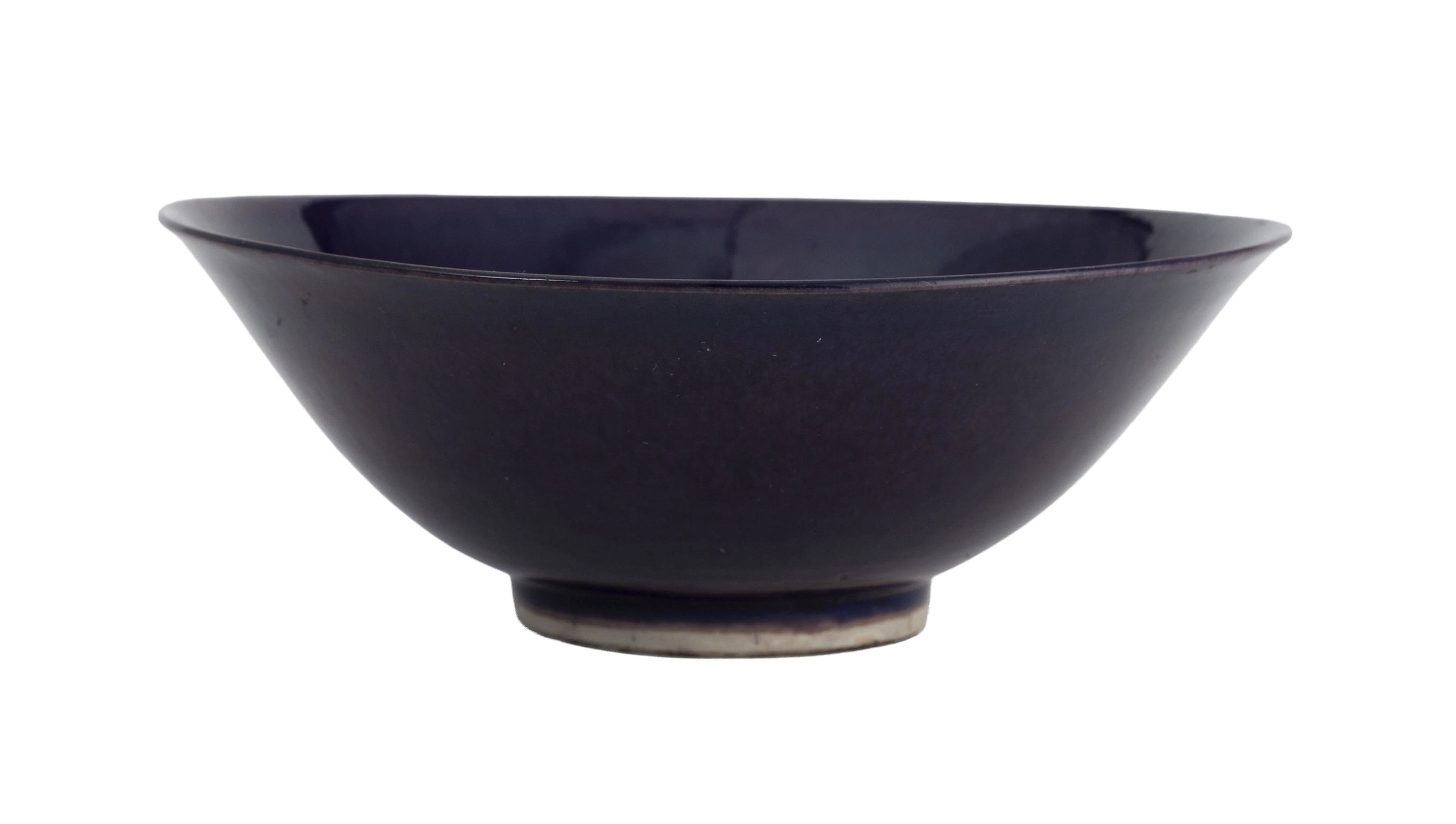 Bol en porcelaine à glaçure monochrome bleue, Chine, XIX-XXe s., diam. 21 cm