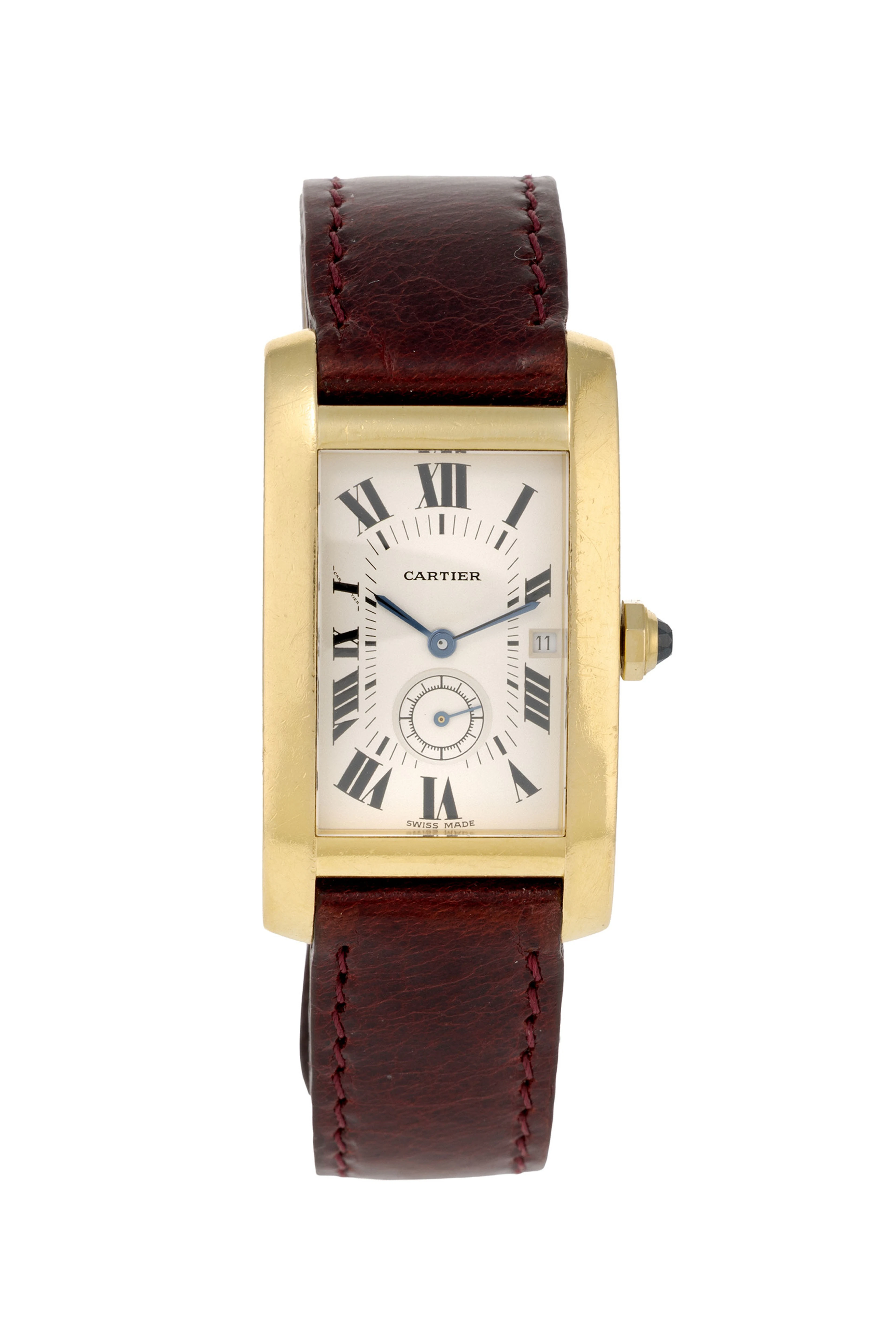 Cartier, Tank Américaine, réf. 8012905, montre petite seconde en or