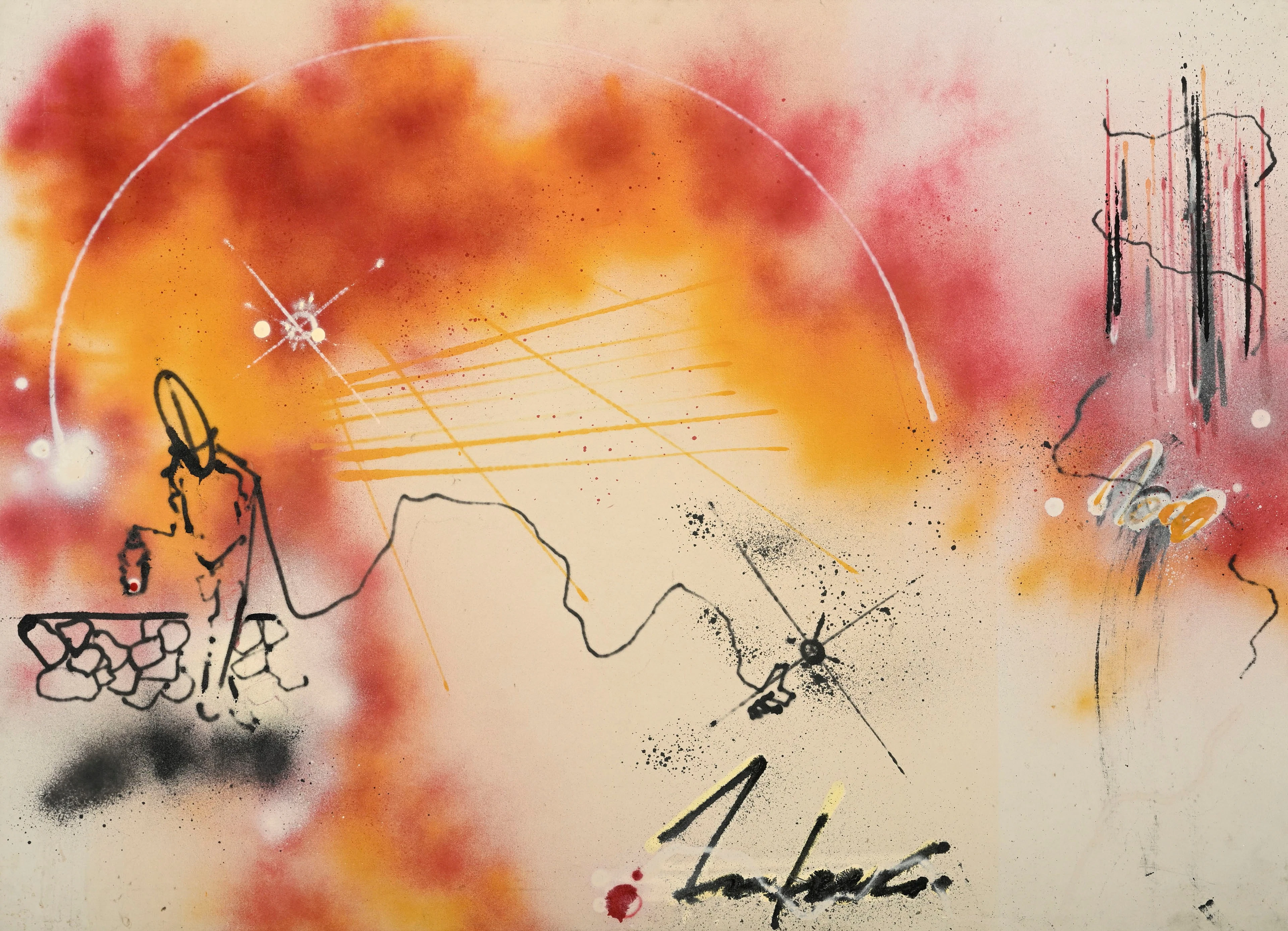 Futura 2000 (1955), "Fresh"_,_ 1982, peinture aérosol sur toile, signée