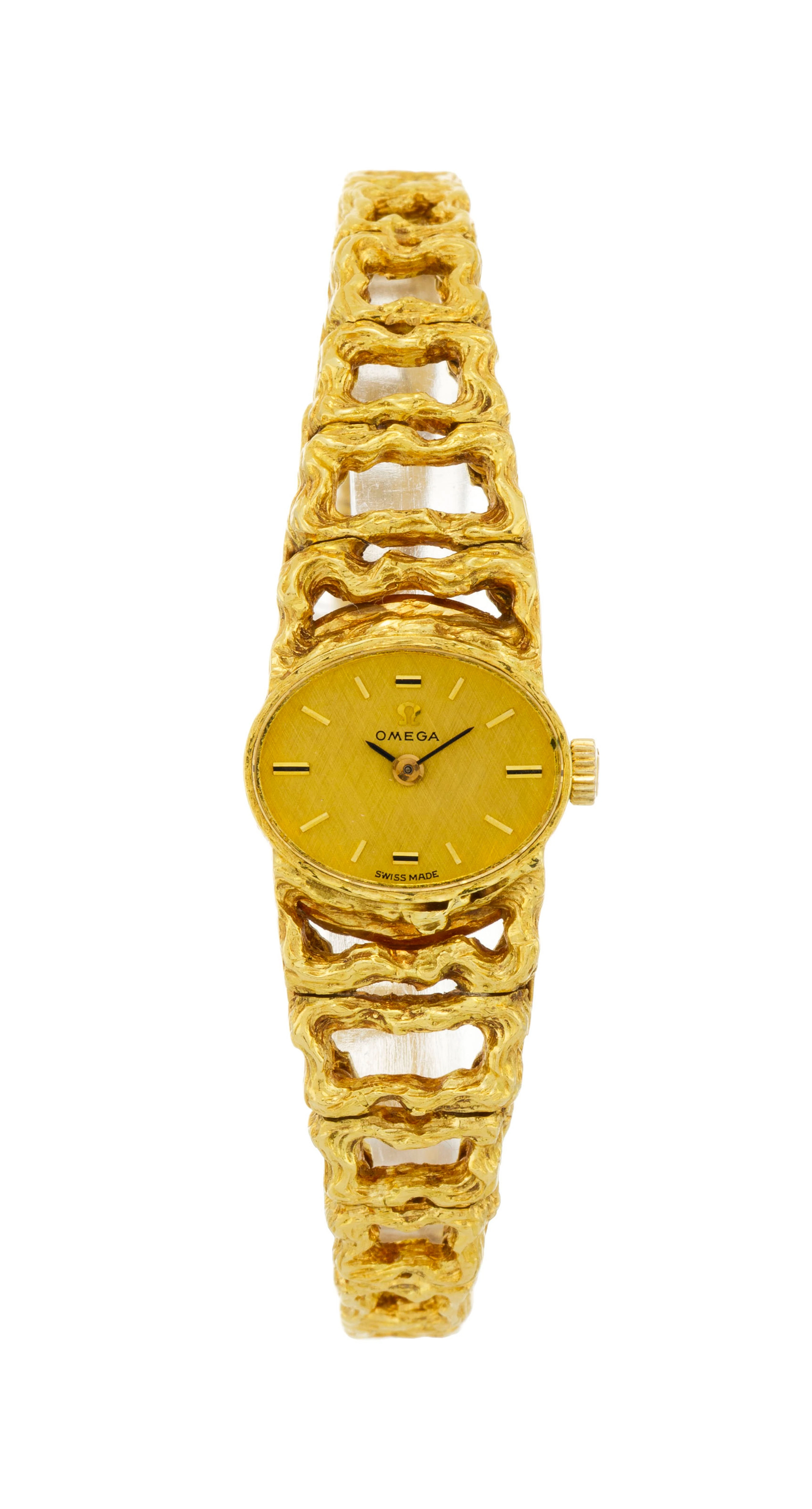Gilbert Albert pour Omega, réf. BA 8202, montre-bracelet en or 750