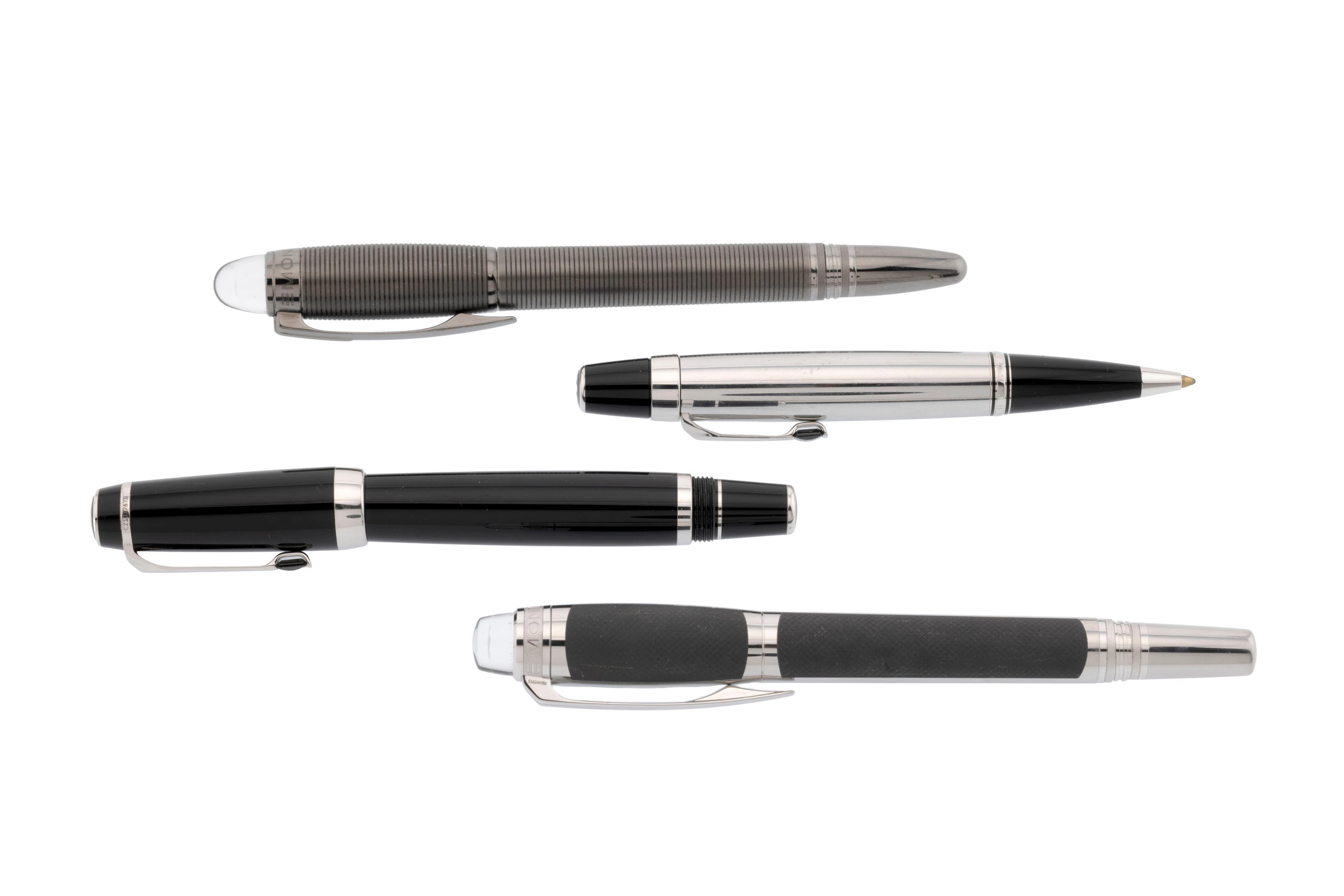 Montblanc, lot de 4 stylos billes de la collection Bohème et Starwalker