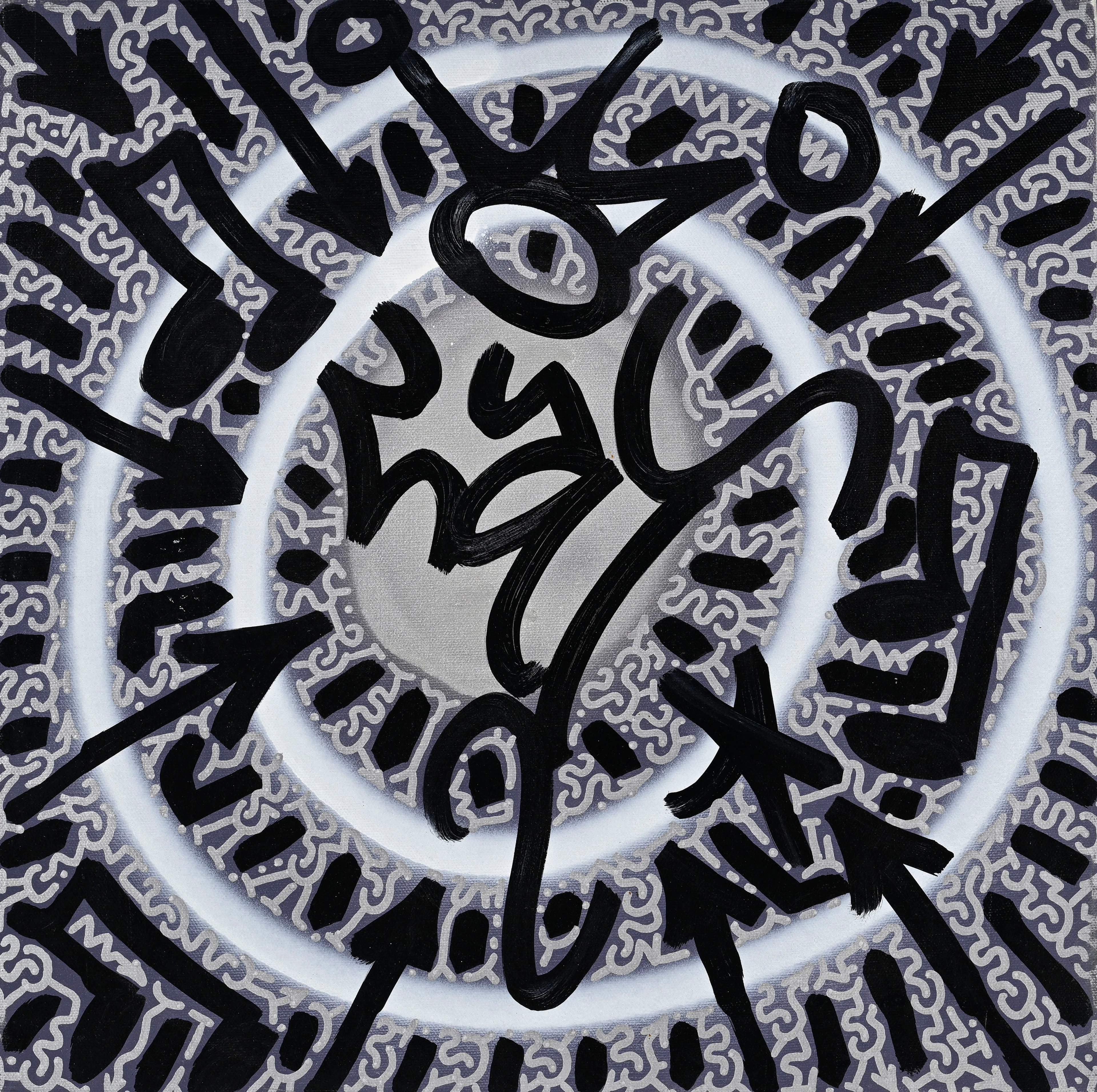 Angel Ortiz (1966), "Wowsie Woo Woo", 2007, peinture aérosol et feutre