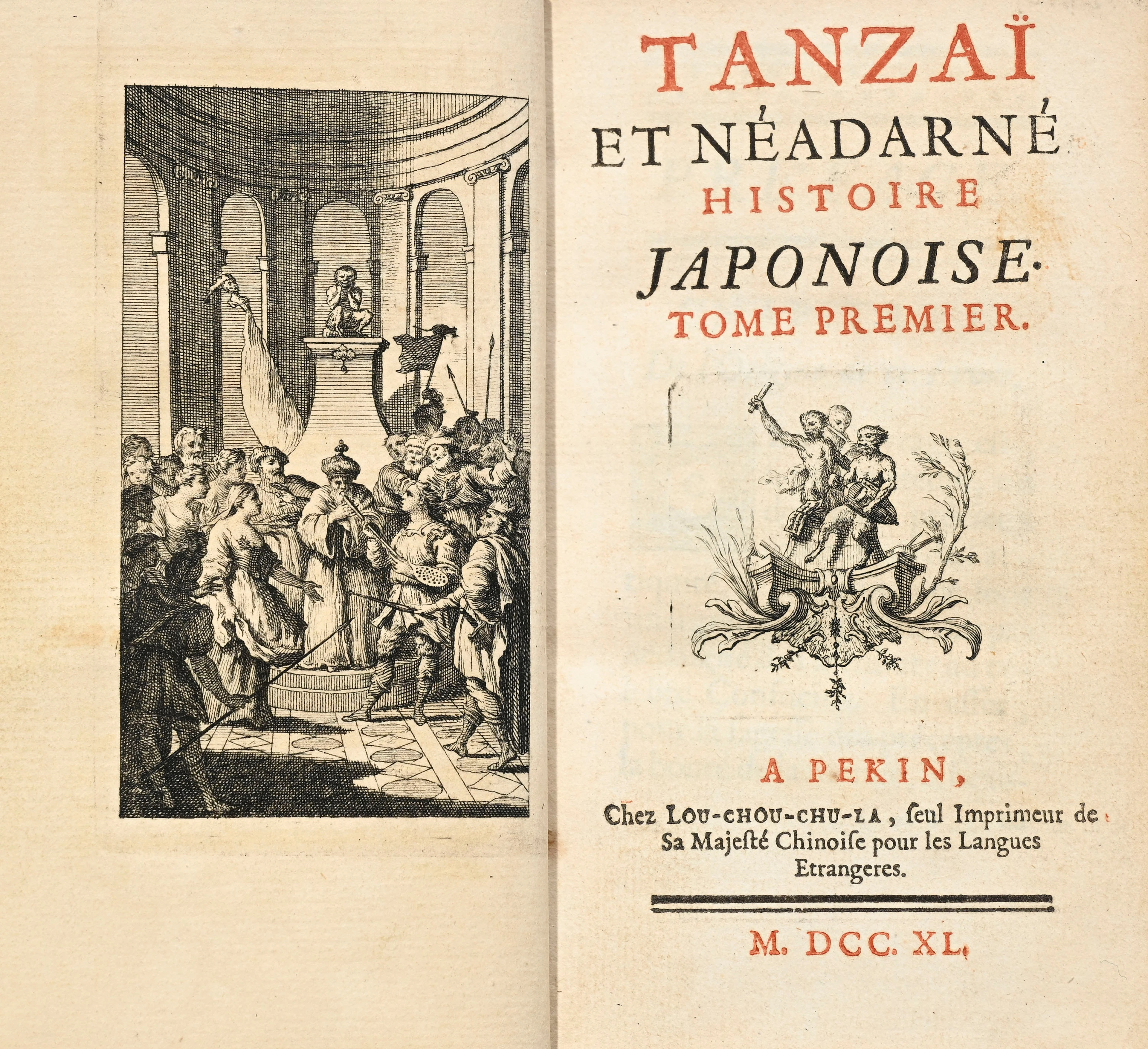 [EROTICA]. CREBILLON Fils. Tanzaï et Néandarné. Histoire Japonoise.