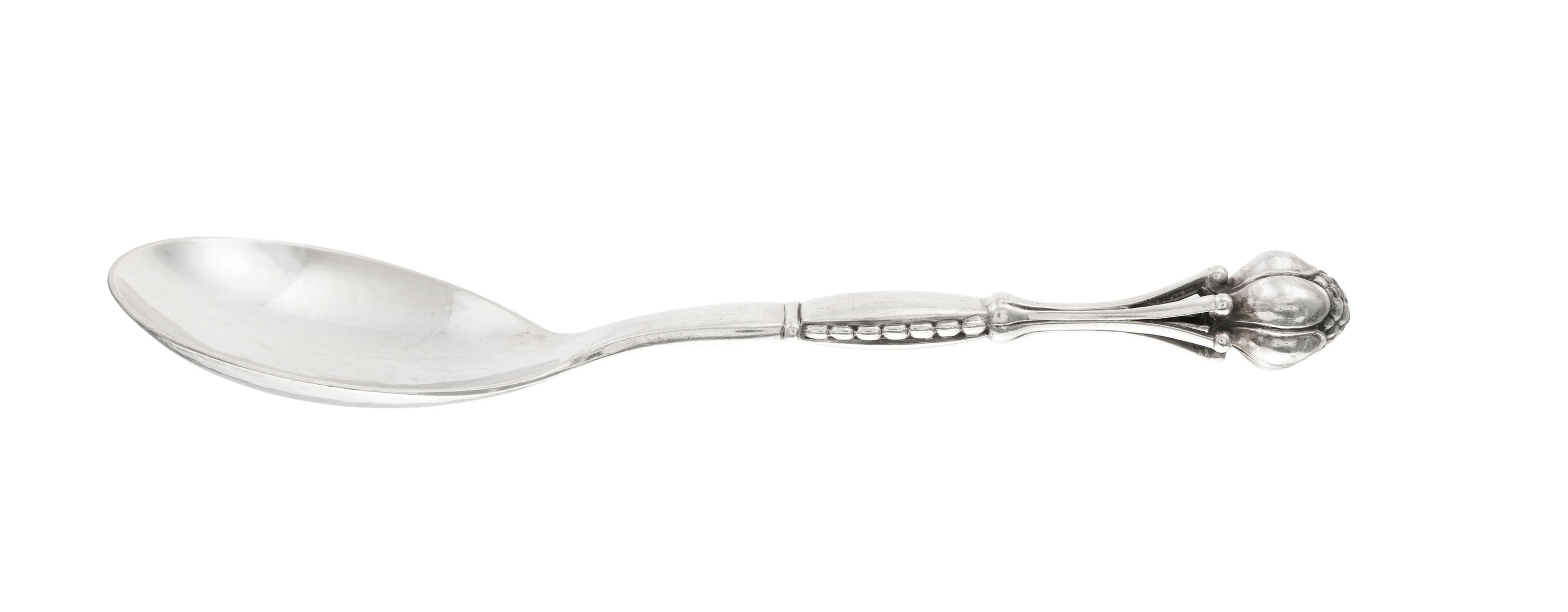 Georg Jensen. Berry spoon en argent Sterling, modèle Ornamental 38