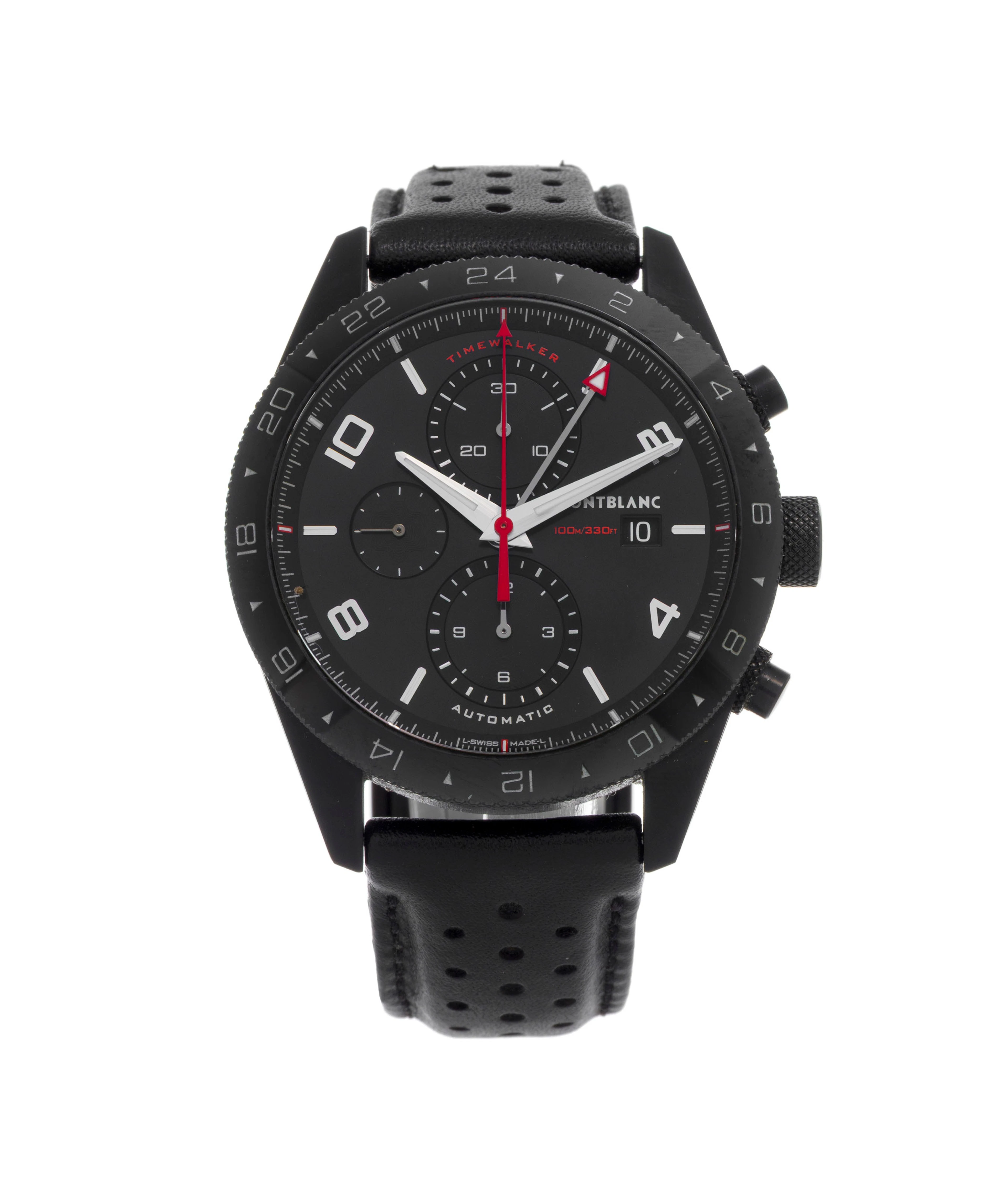 Montblanc, Timewalker, réf. 7422, montre chronographe en acier avec
