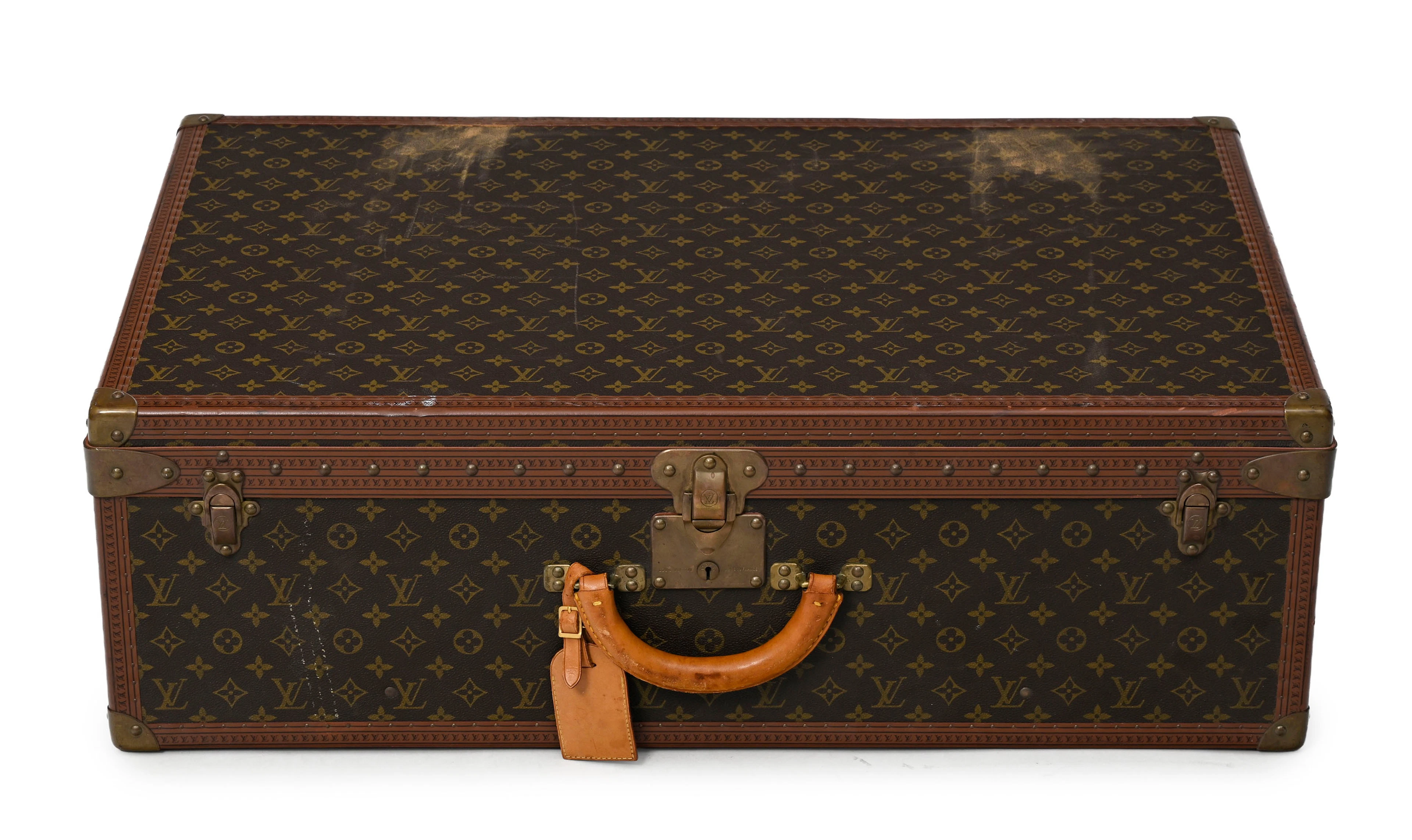 Louis Vuitton, valise rigide Alzer Anglais en toile enduite Mongram