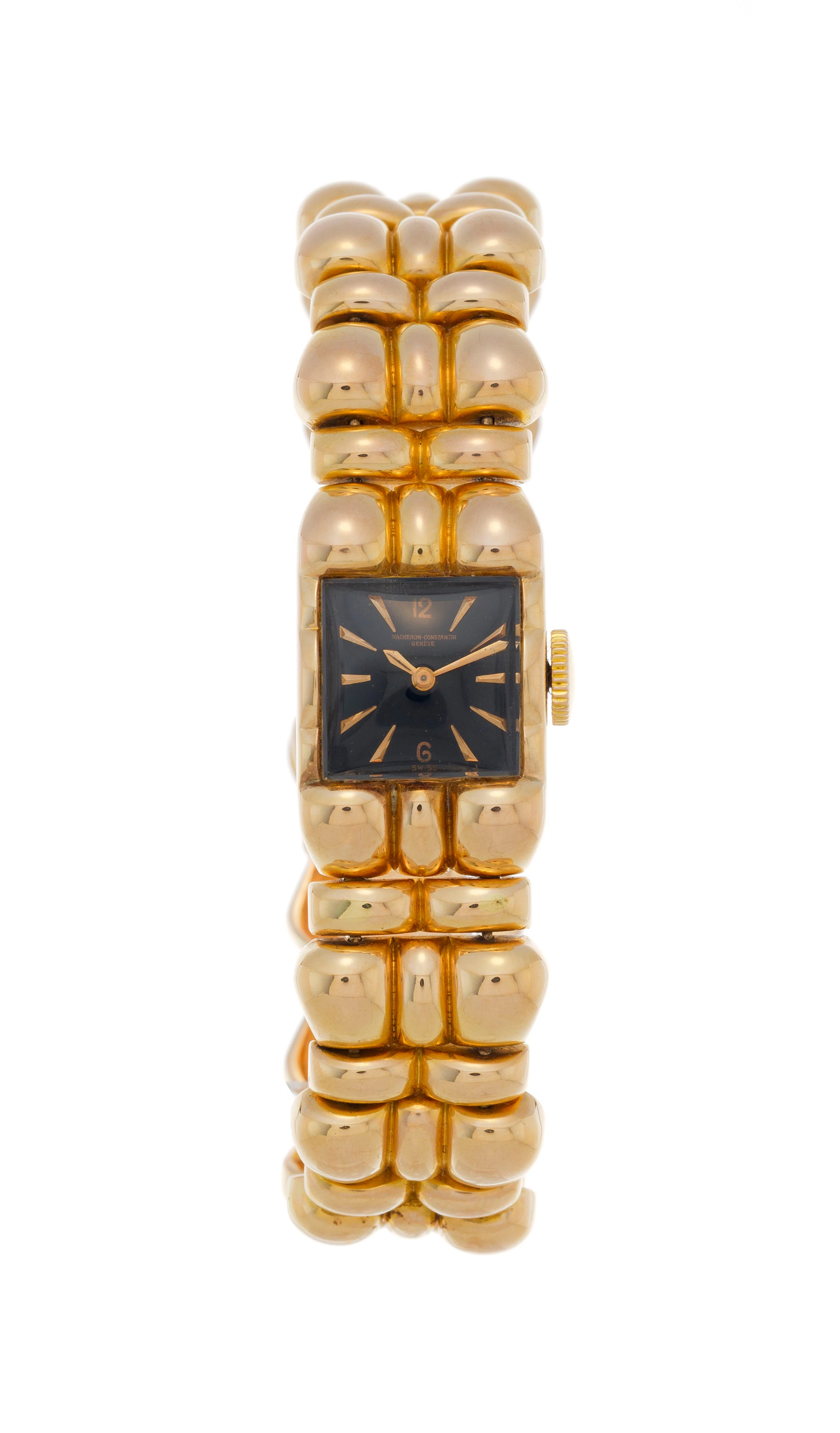 Vacheron Constantin, montre-bracelet en or rose 750, années 1940-50