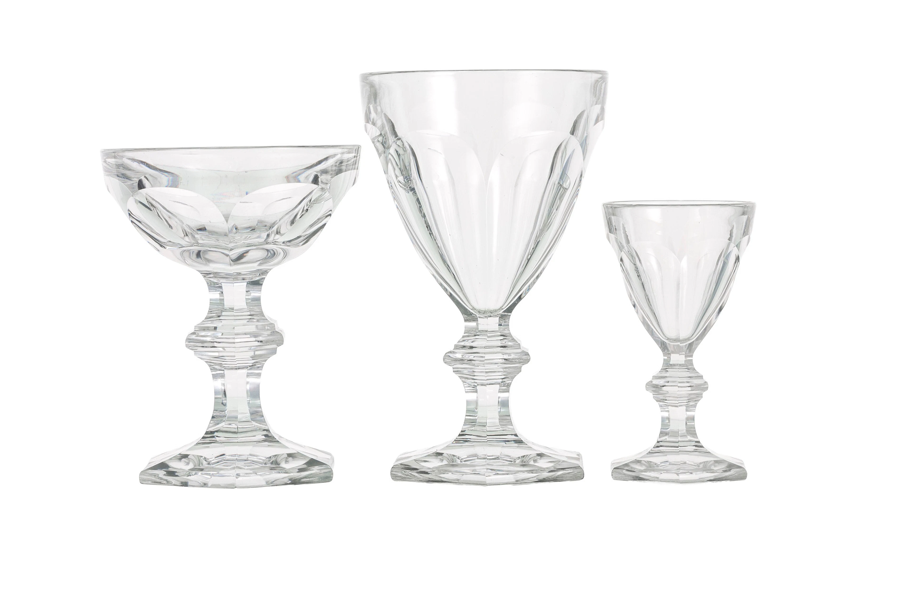 Baccarat. Partie de service en cristal Baccarat, modèle Harcourt