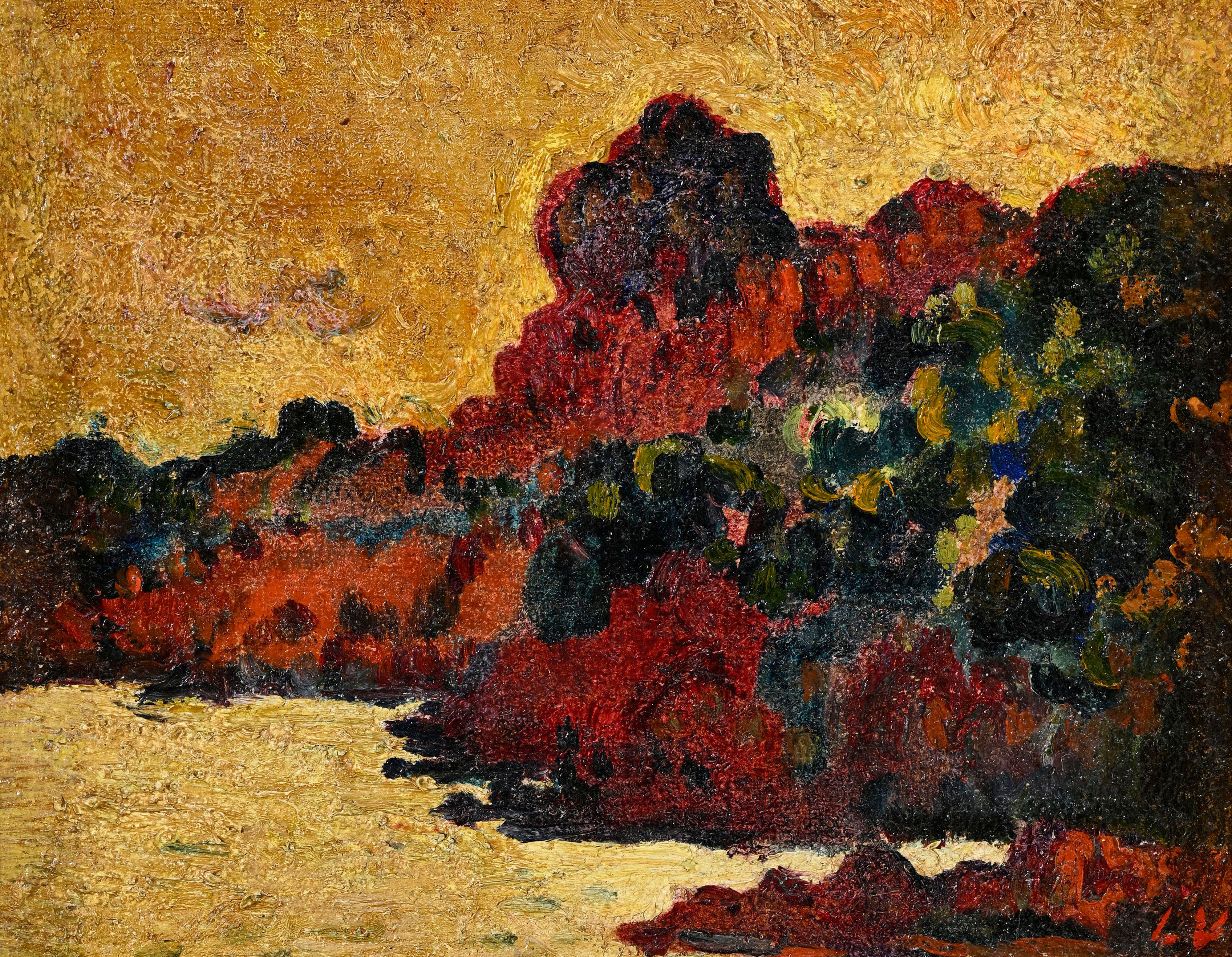 Louis Valtat (1869-1952), "Les rochers rouges, Anthéor le soir", c.