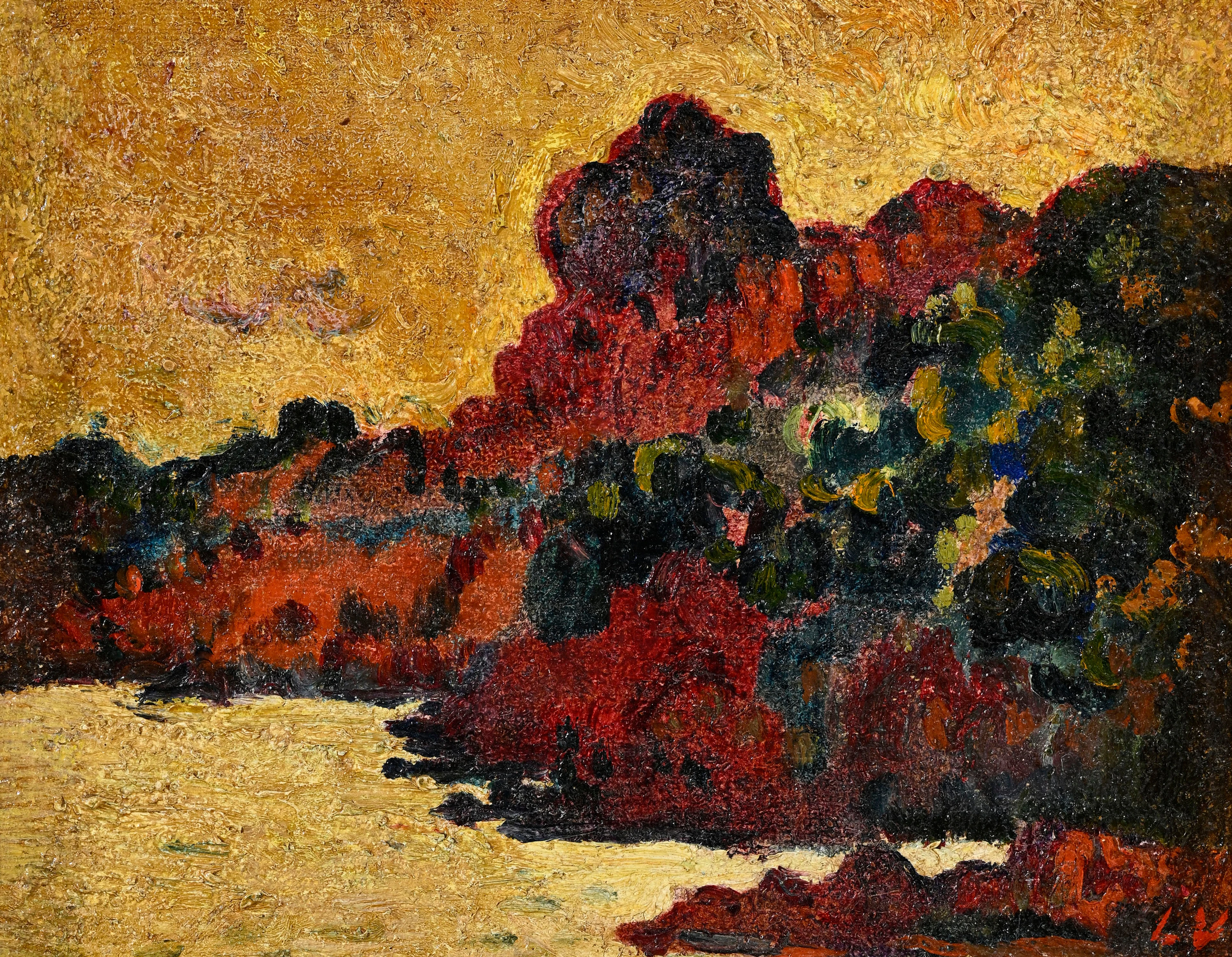 Louis Valtat (1869-1952), "Les rochers rouges, Anthéor le soir", c.