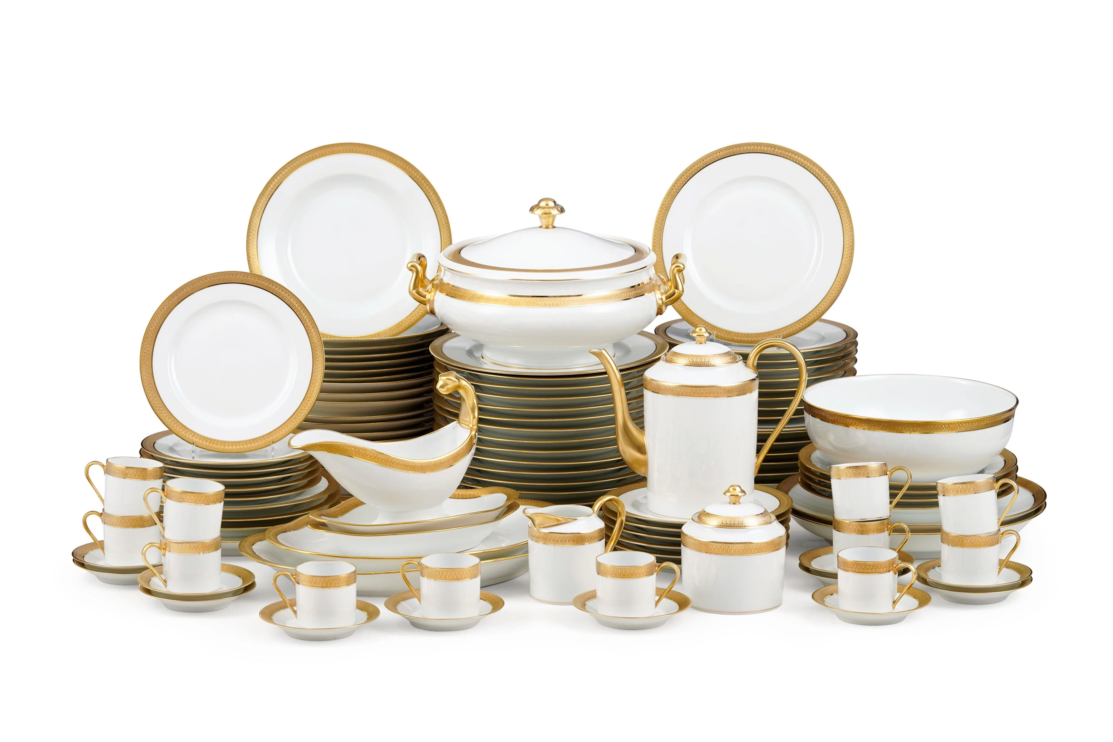 Partie de service en porcelaine de Limoges, Chastagner et Philippe
