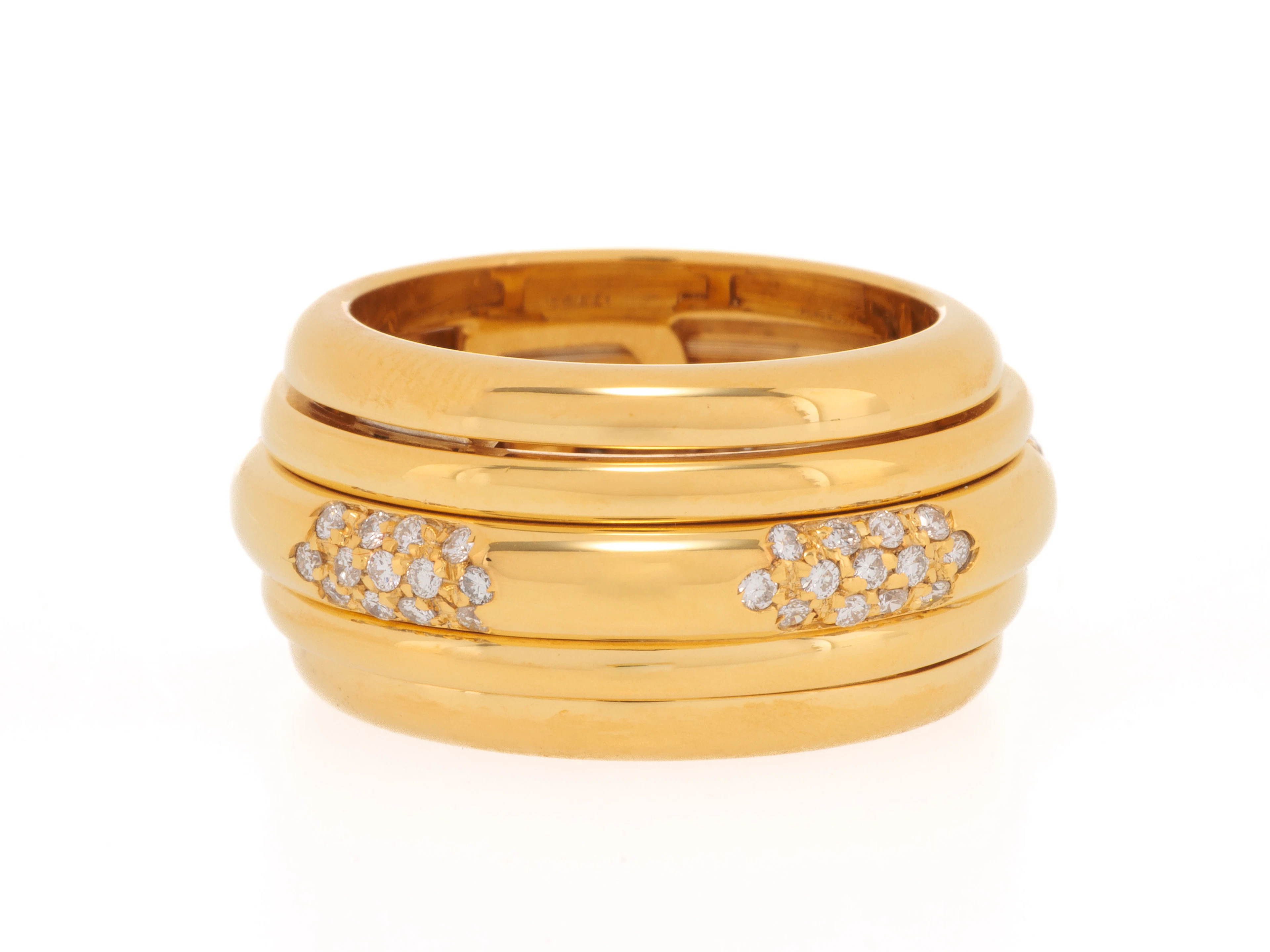 Piaget, Possession, bague or 750, anneau central mobile partiellement