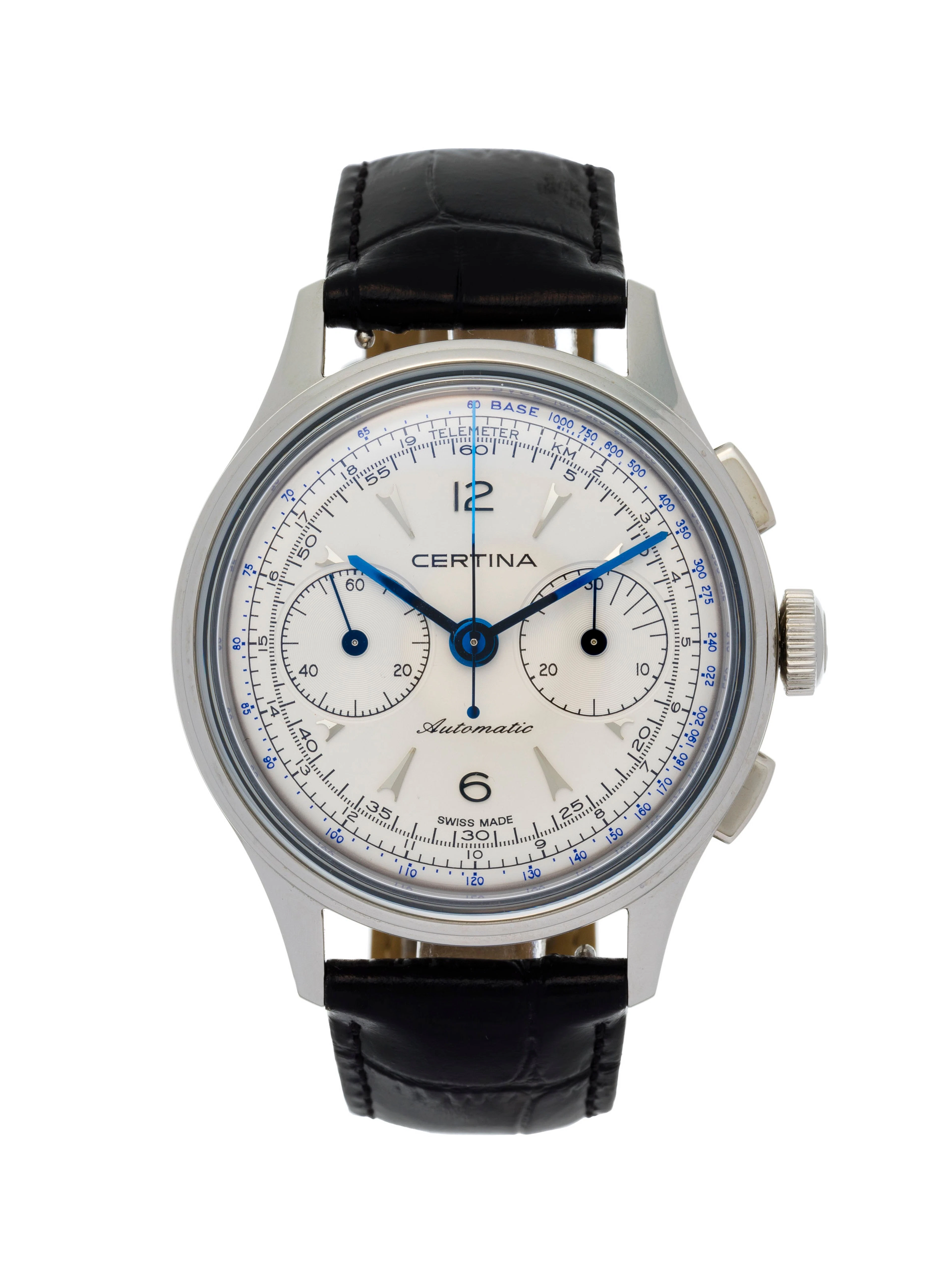 Certina, DS, réf. C038462A, montre chronographe en acier Mouvement: