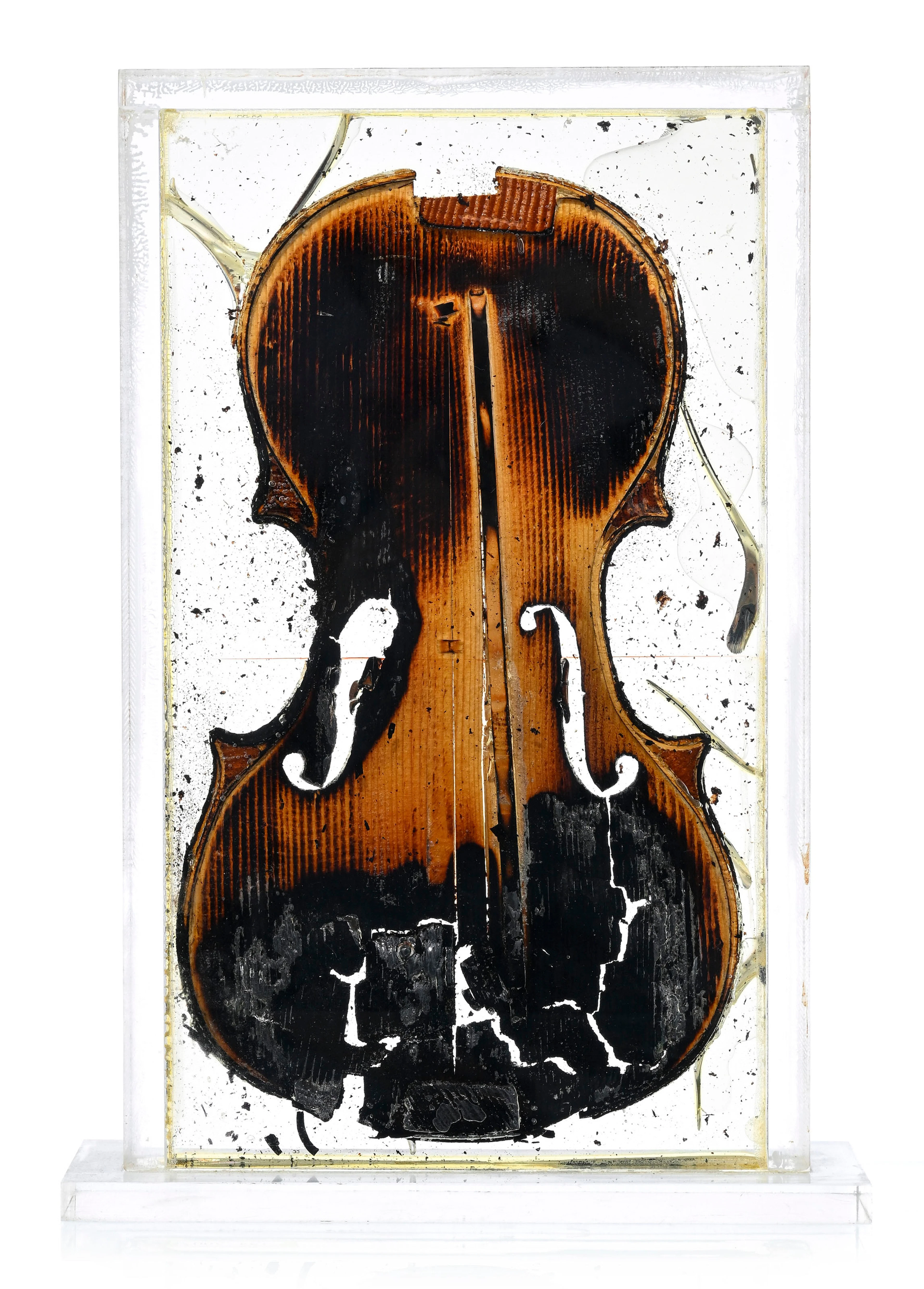 Arman (1928-2005), "The Last Violin", 1977, sculpture, technique mixte