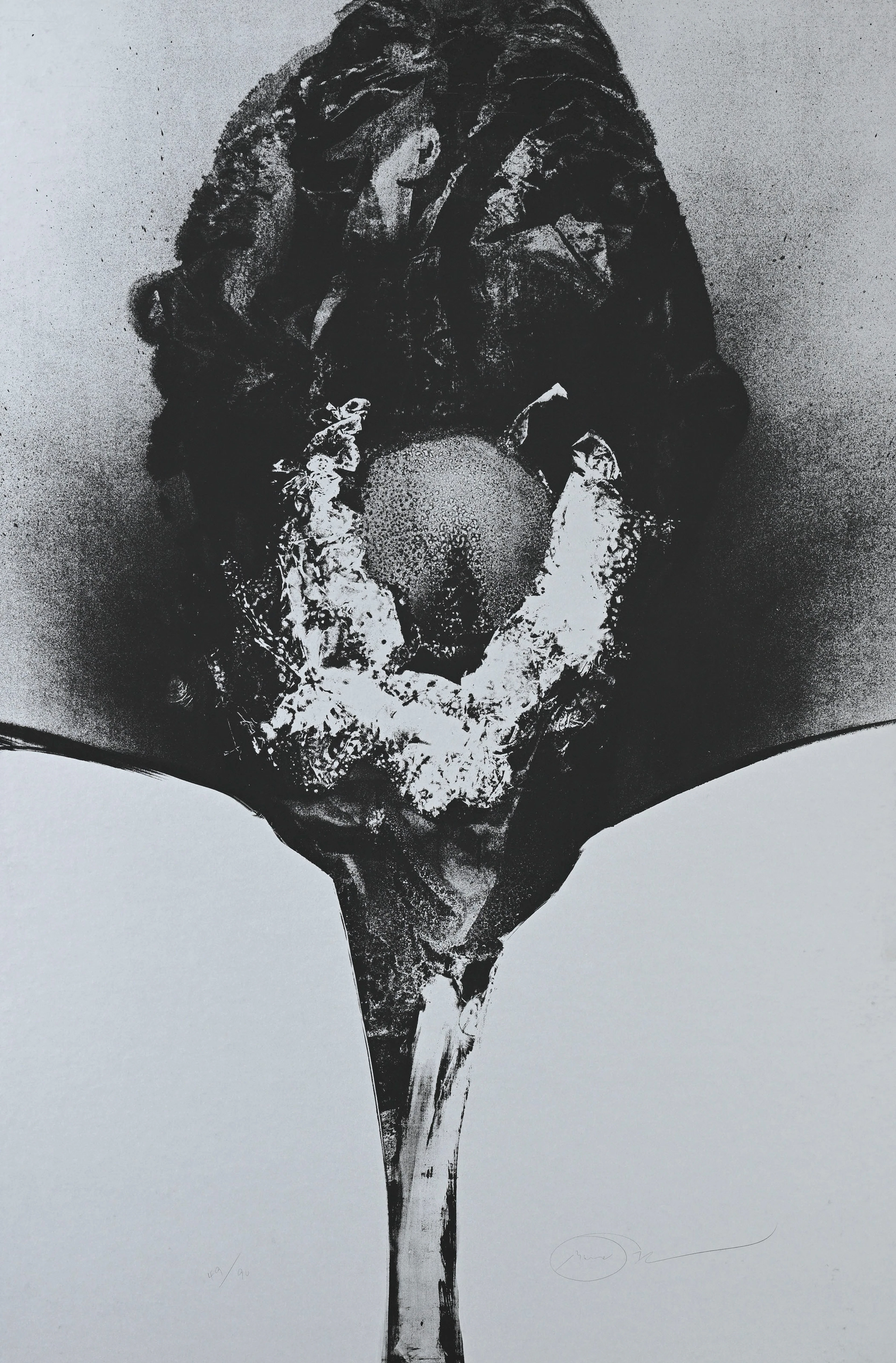 Otto Piene (1928-2014), From: Addis Abeba, 1972, sérigraphie couleurs