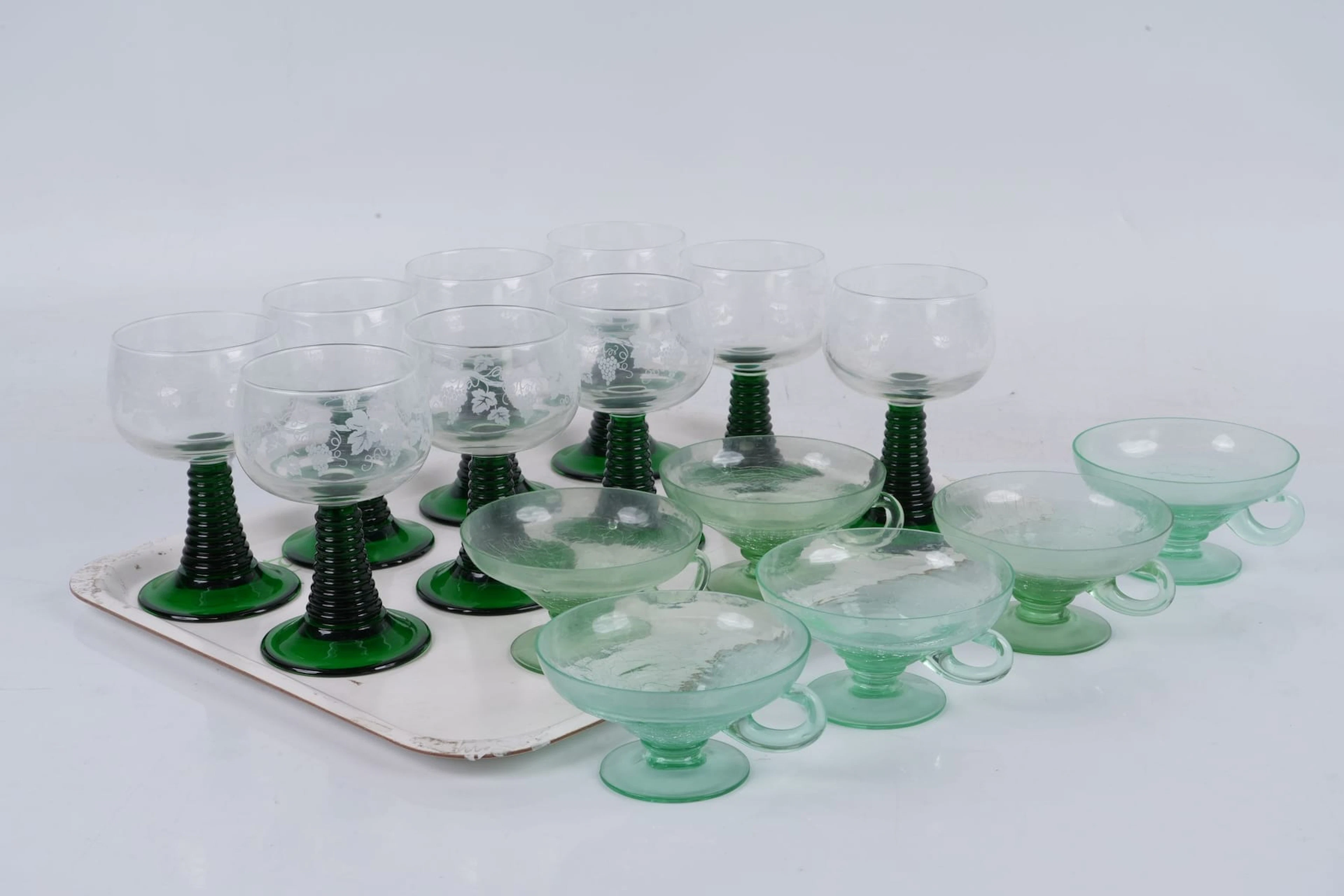 REMMARE, 9 st, Frankrike, samt DESSERTGLAS/COUPÉGLAS, 6 st