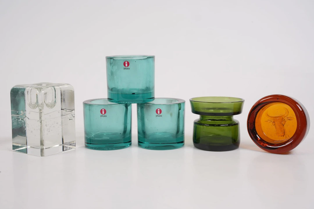 LJUSLYKTOR, hyacintvas, samt ljusstake, bl.a. Iittala