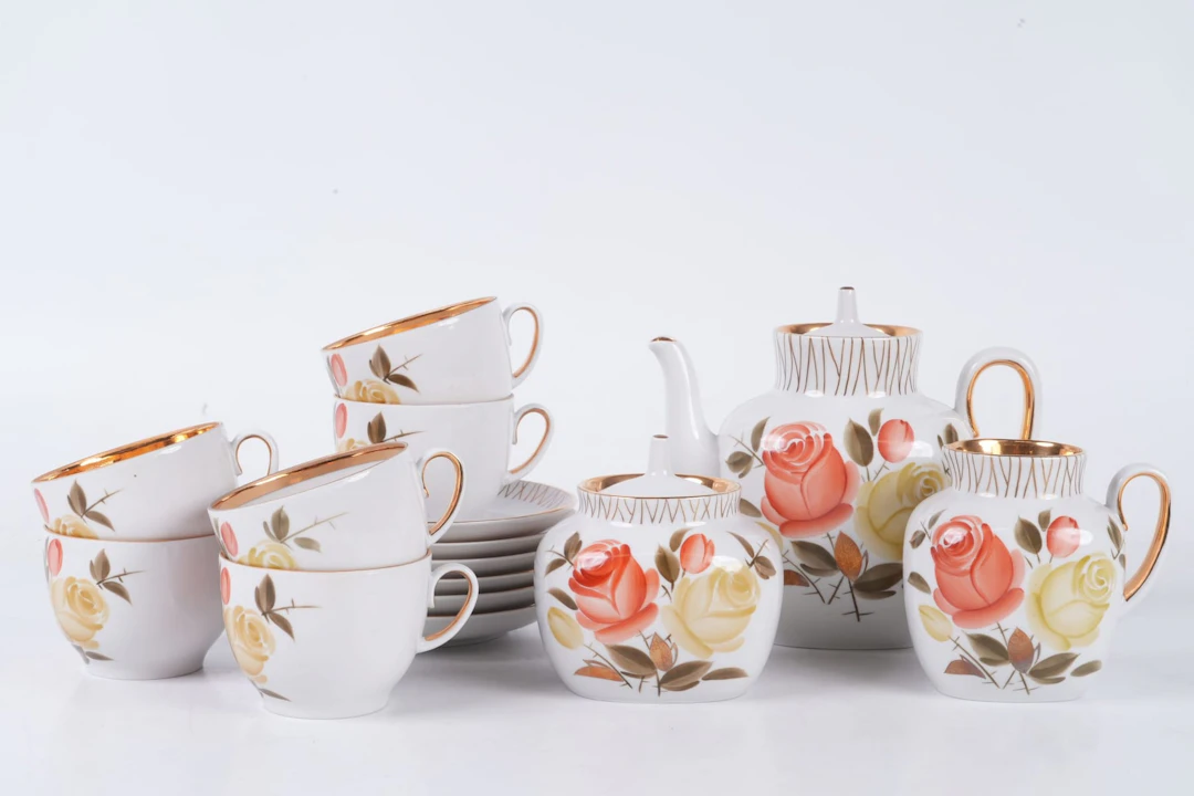 KAFFESERVIS, för 6 personer, Lomonosov, USSR