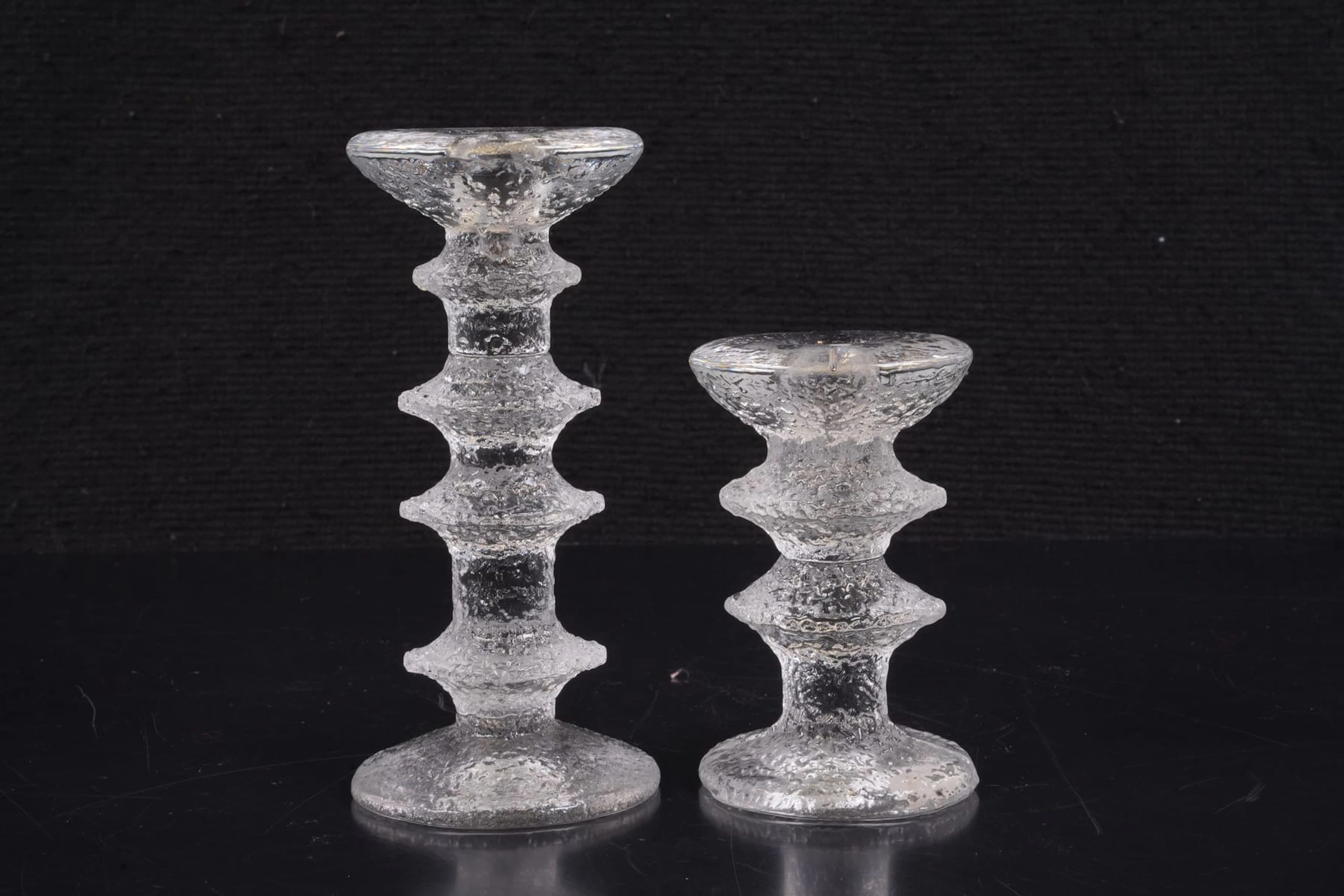 TIMO SARPANEVA (1926-2006), ljusstakar, 2 st, "Festivo", Iittala
