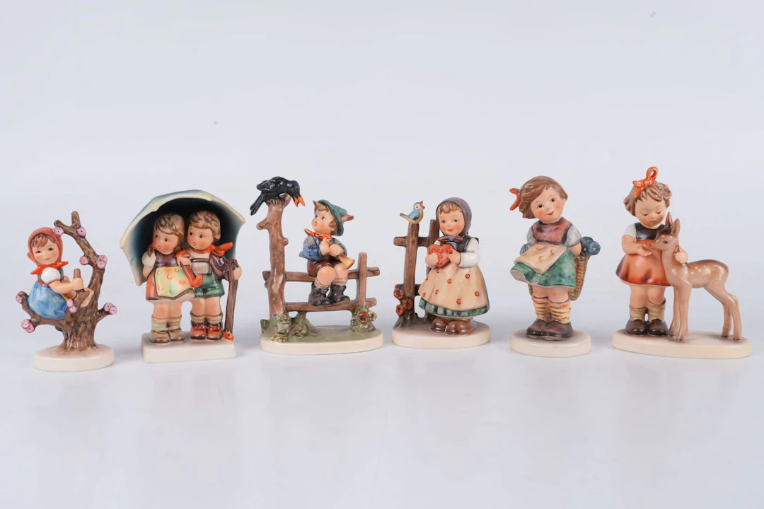 FIGURINER, 6 st, MJ Hummel, Goebel, Tyskland