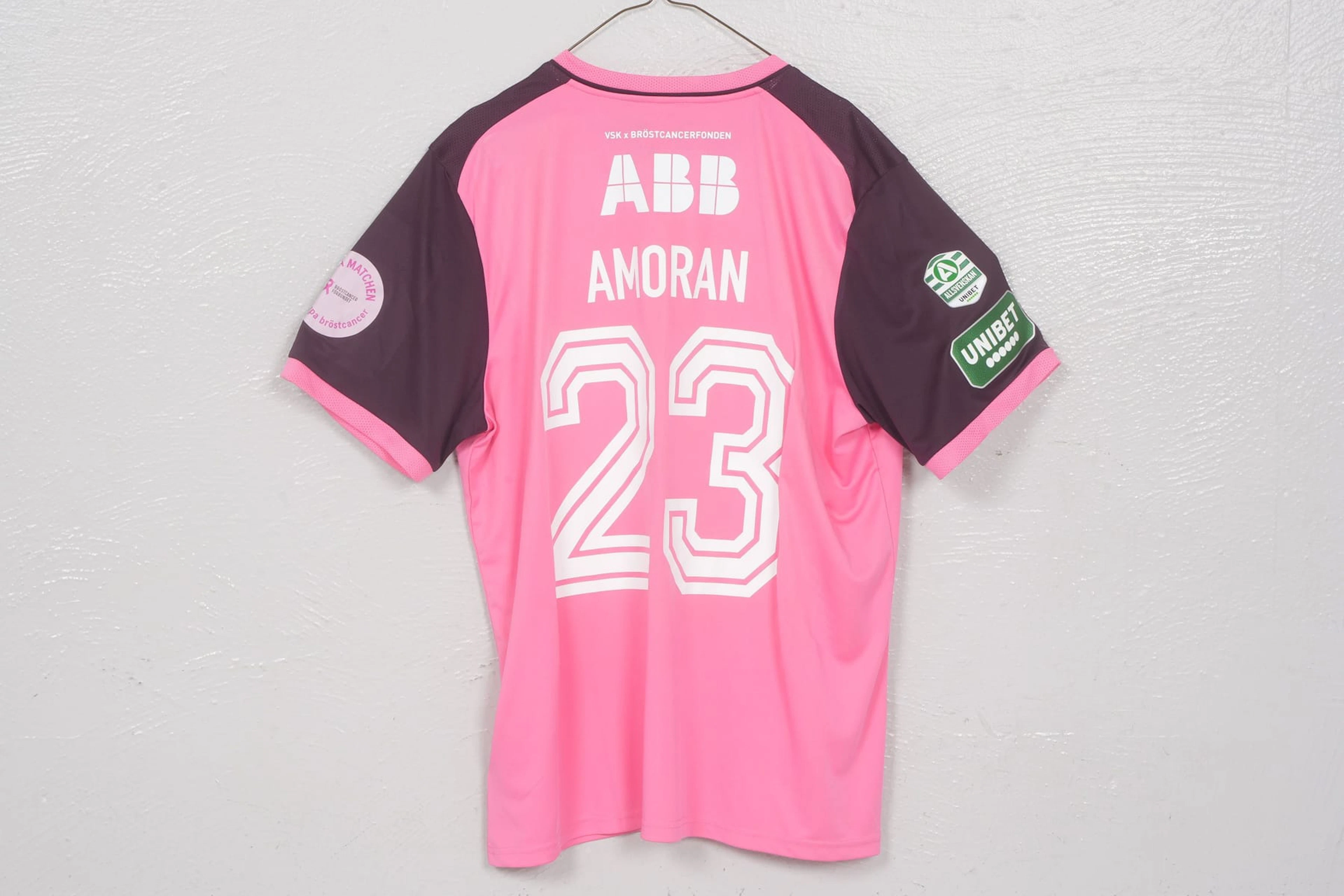 PETER AMORAN, matchtröja, (XL), "Rosa matchen", VSK Fotboll, 2026