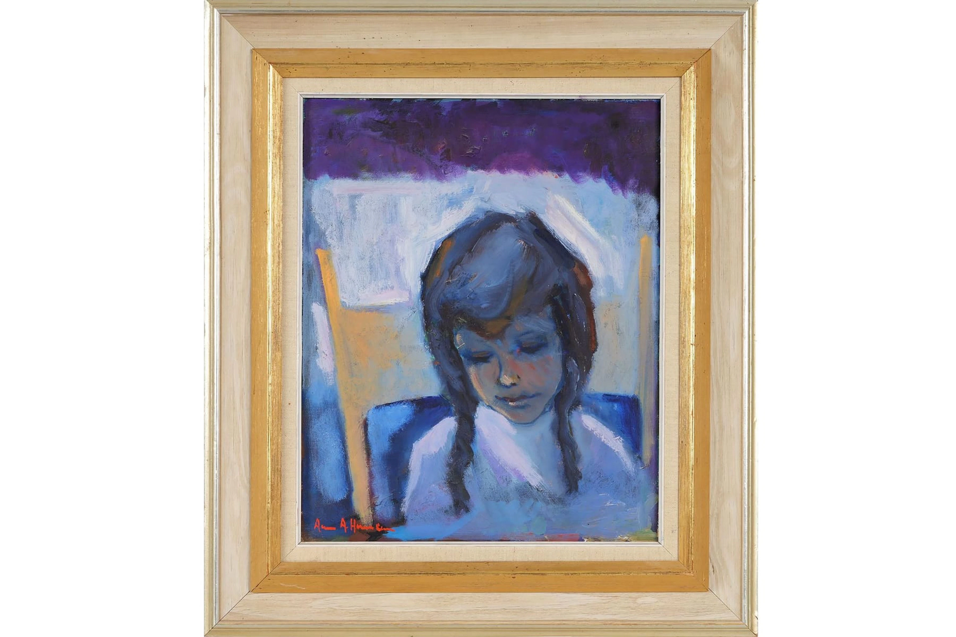 ARNE ASMUS HANSEN (1922-2009), olja på duk