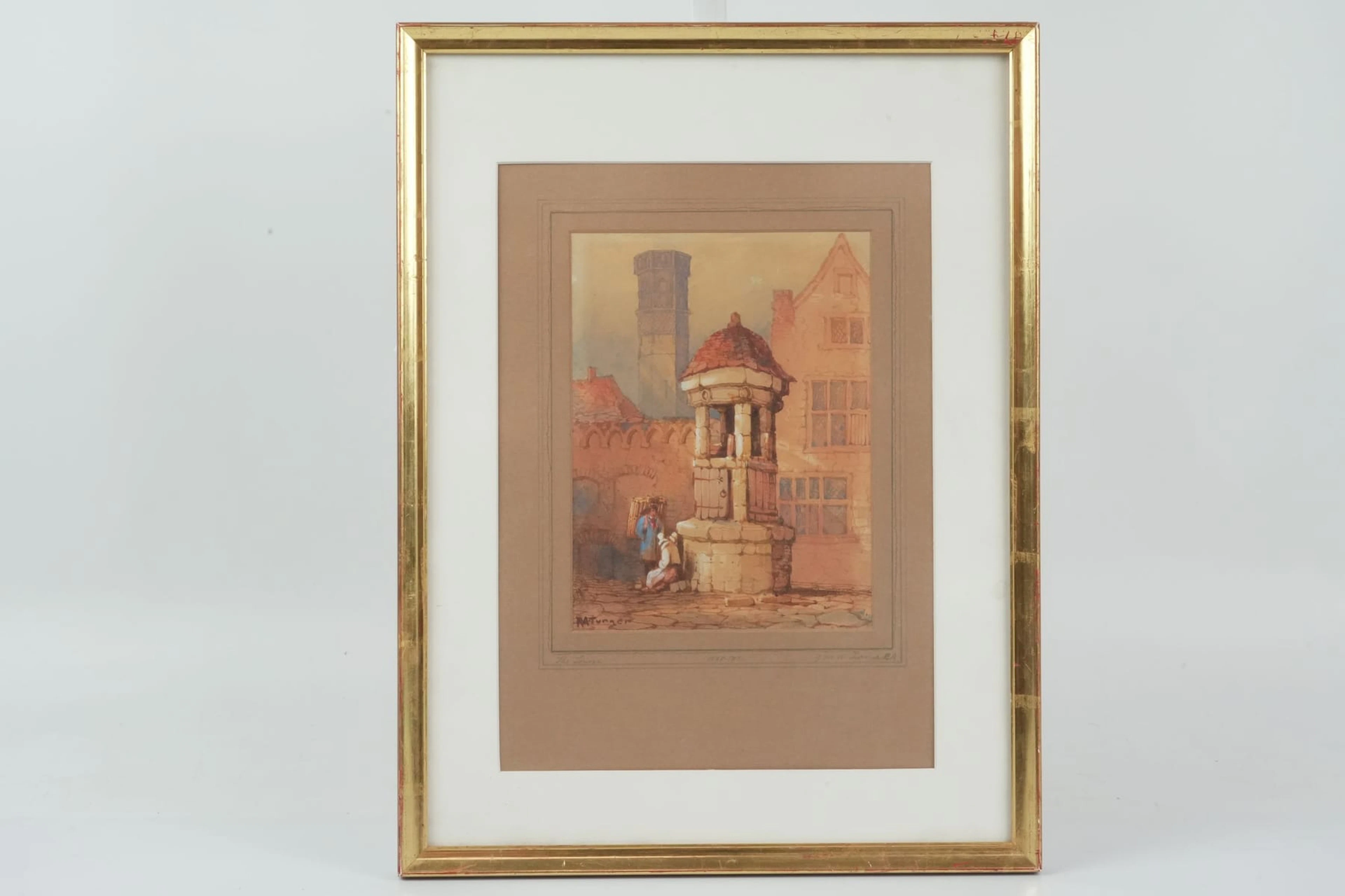 J.M.W TURNER (Storbritannien, 1775-1851), efter, akvarell, "The tower"