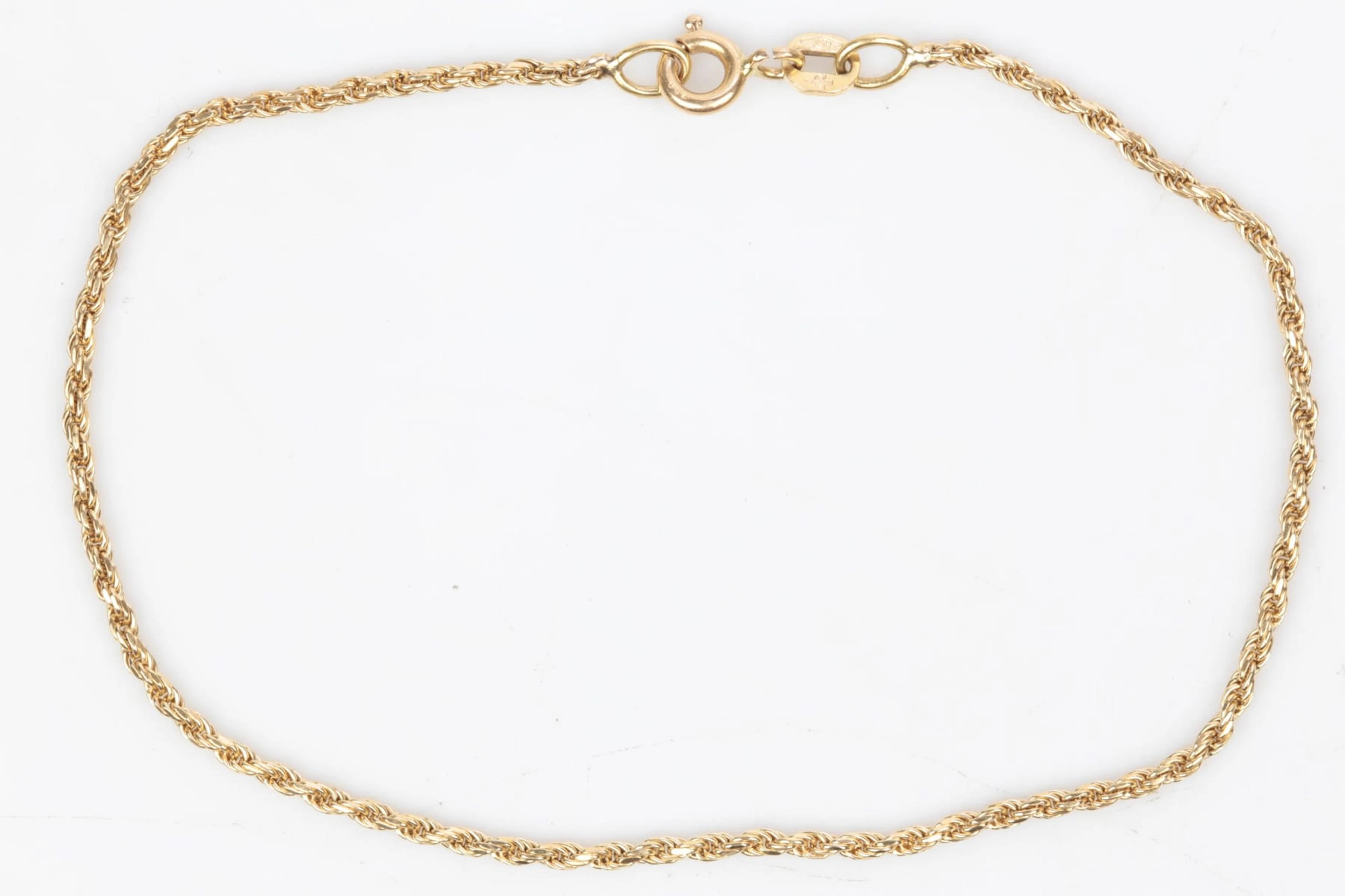 ARMBAND, cordell, guld, 18 k, ca 2,51 g, Balestra, Italien