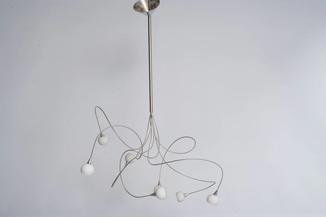 TAKLAMPA, med sju ljuspunkter, Herstal, "String Pendant" 2000-tal
