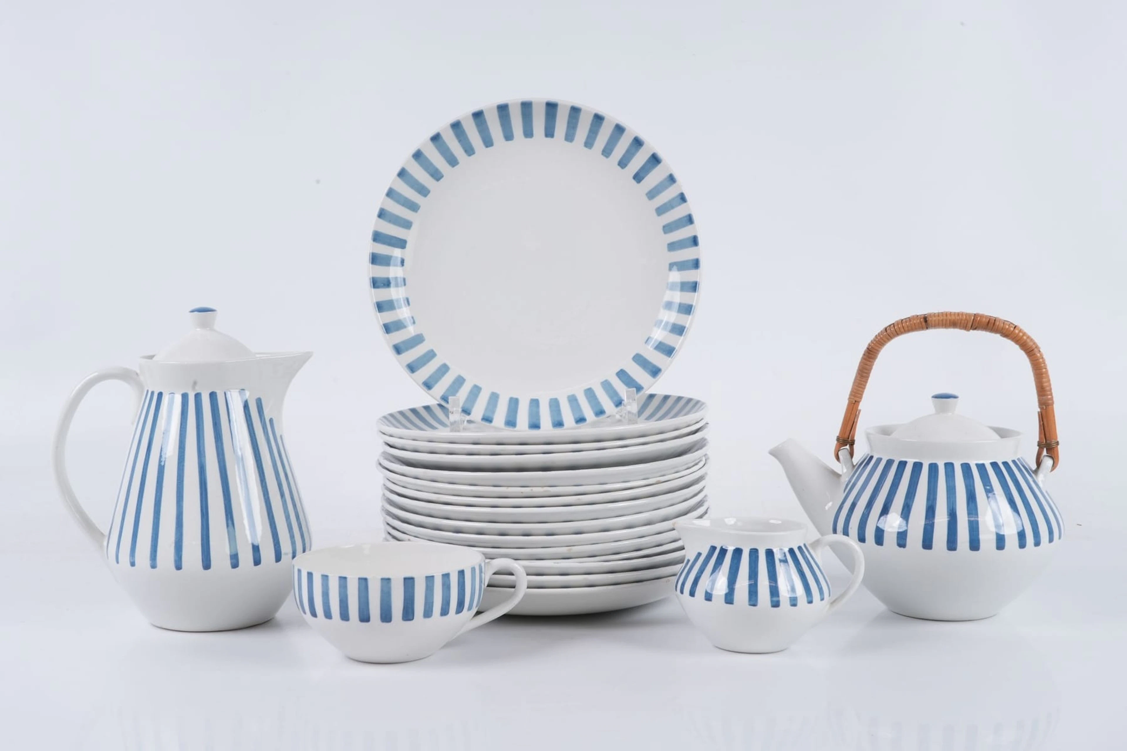DEL av teservis, 19 delar, "Tea Blå", Gustavsberg
