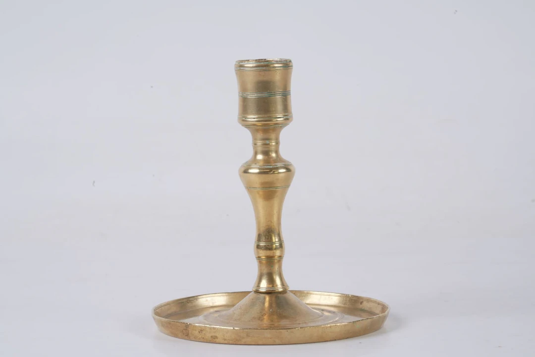 LJUSSTAKE, mässing, sengustaviansk, 1700-tal