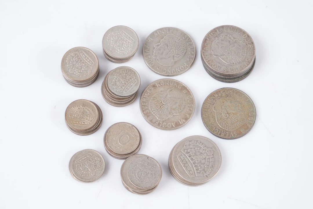 MYNT, 53 st, silver, Sverige, 1949-1967