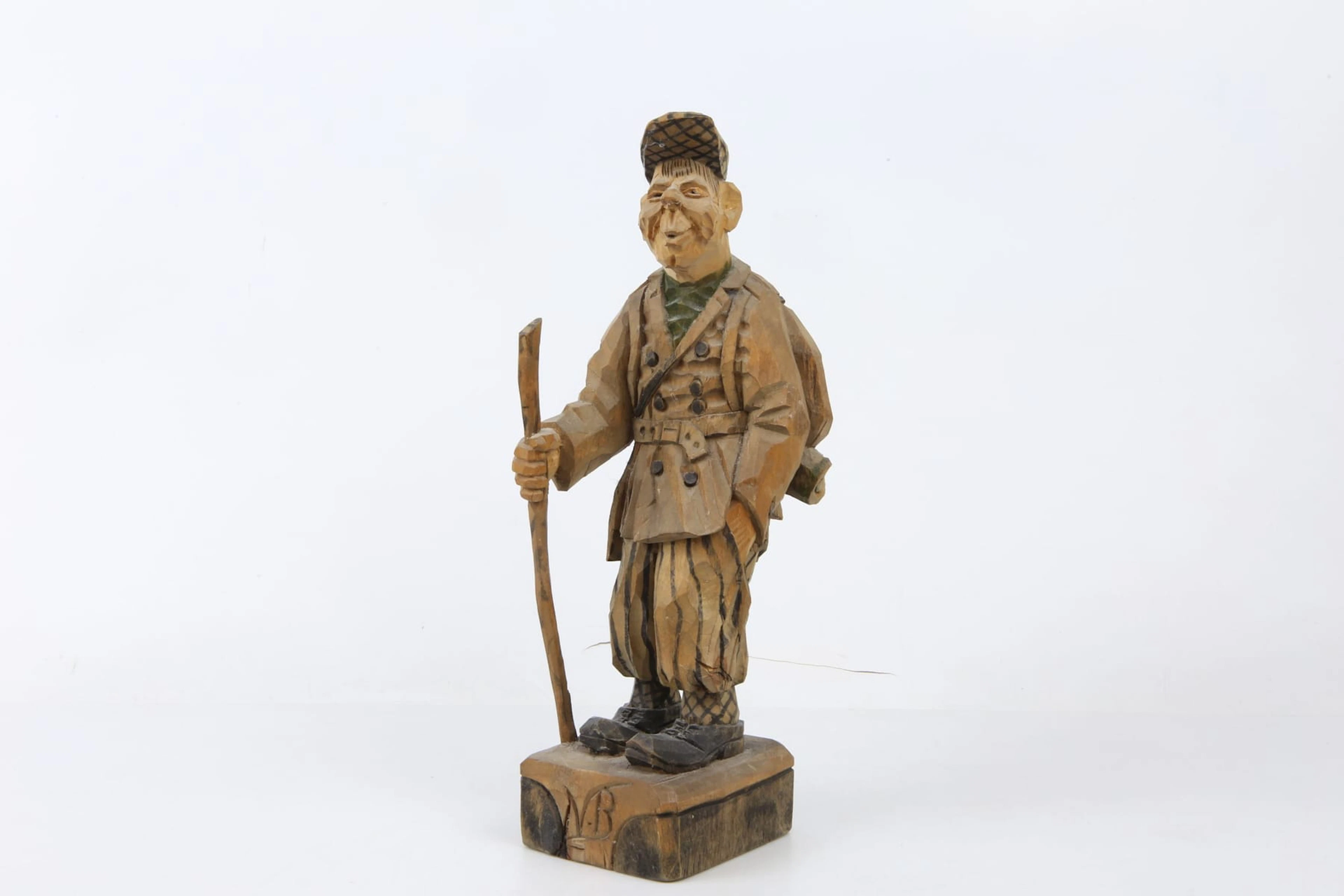 VILHELM BERGSTRÖM, skulptur, snidat trä