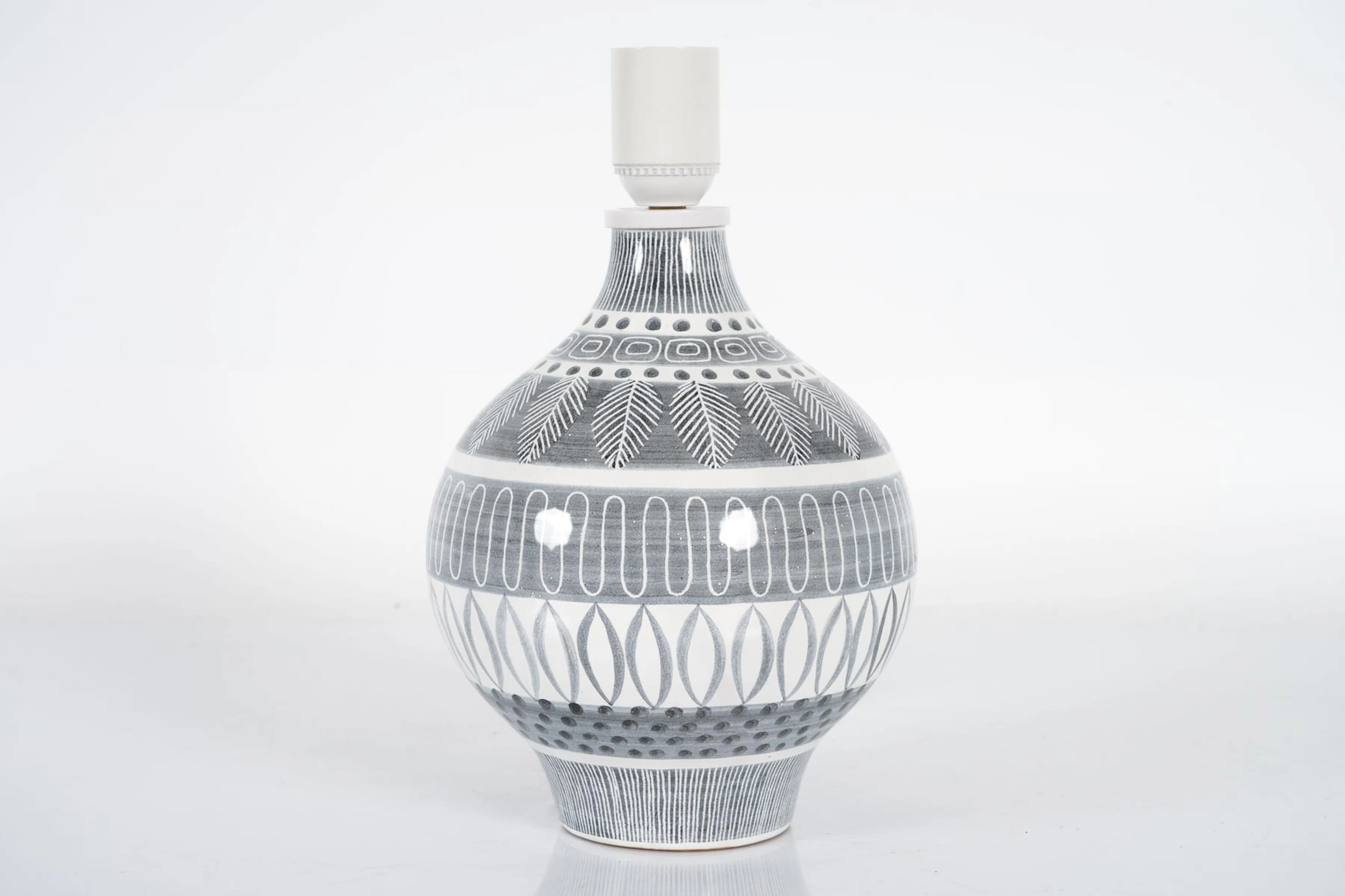 INGRID ATTERBERG (1920-2008), bordslampa, "Grafika", Upsala Ekeby, 1951 - 1954