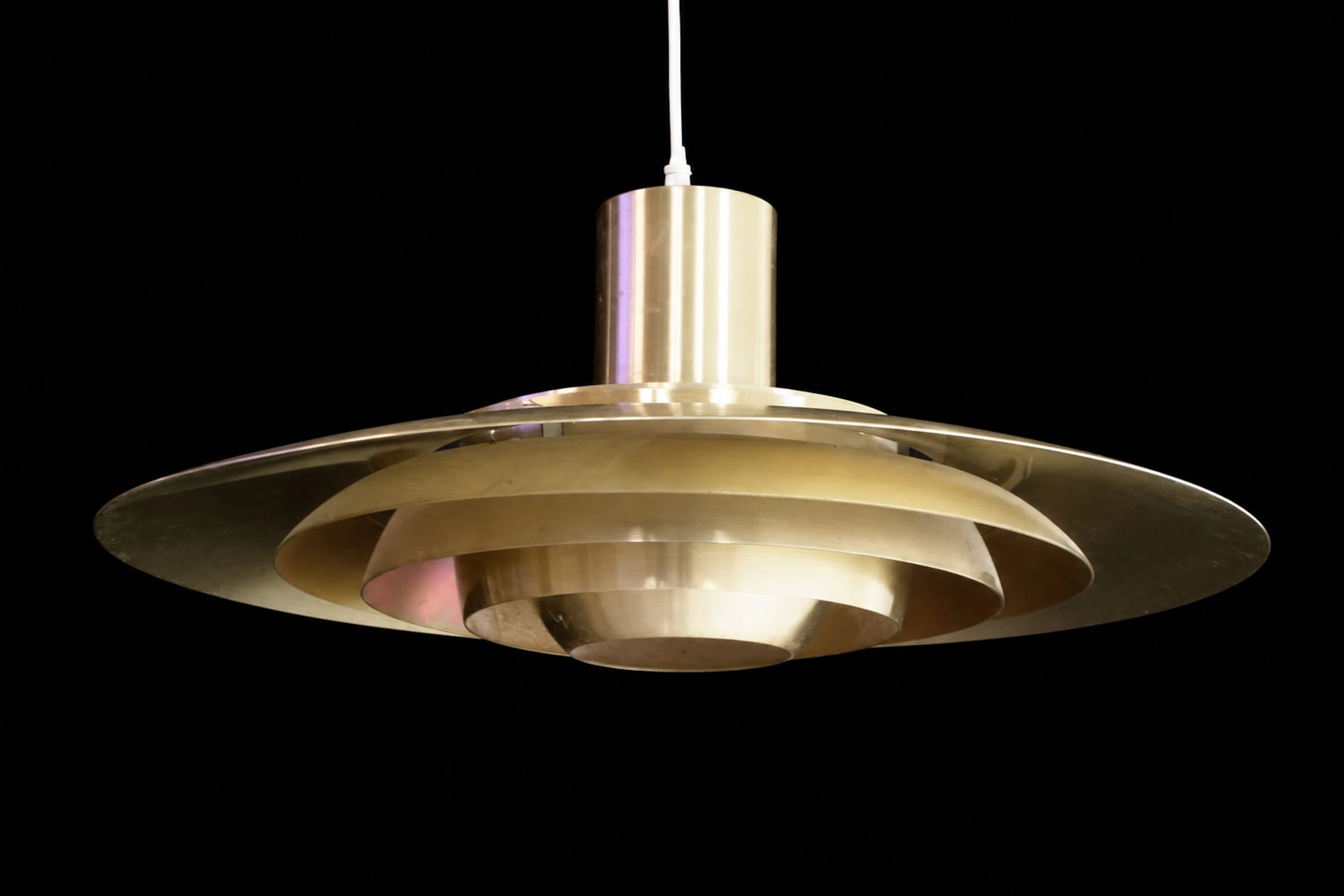 JØRGEN KASTHOLM & PREBEN JUHL FABRICIUS, taklampa, mässing, "P376