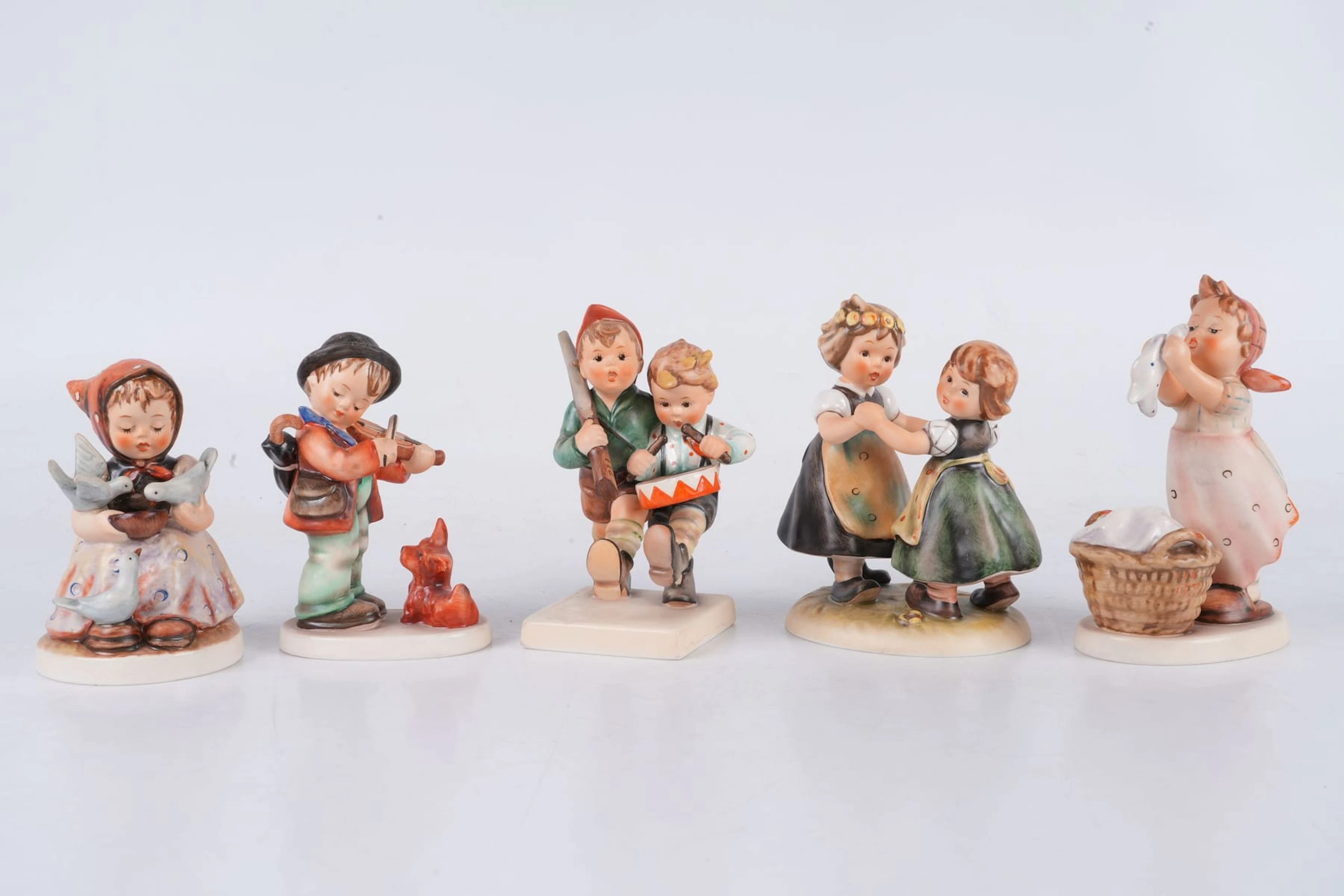 FIGURINER, 5 st, MJ Hummel, Goebel, Tyskland