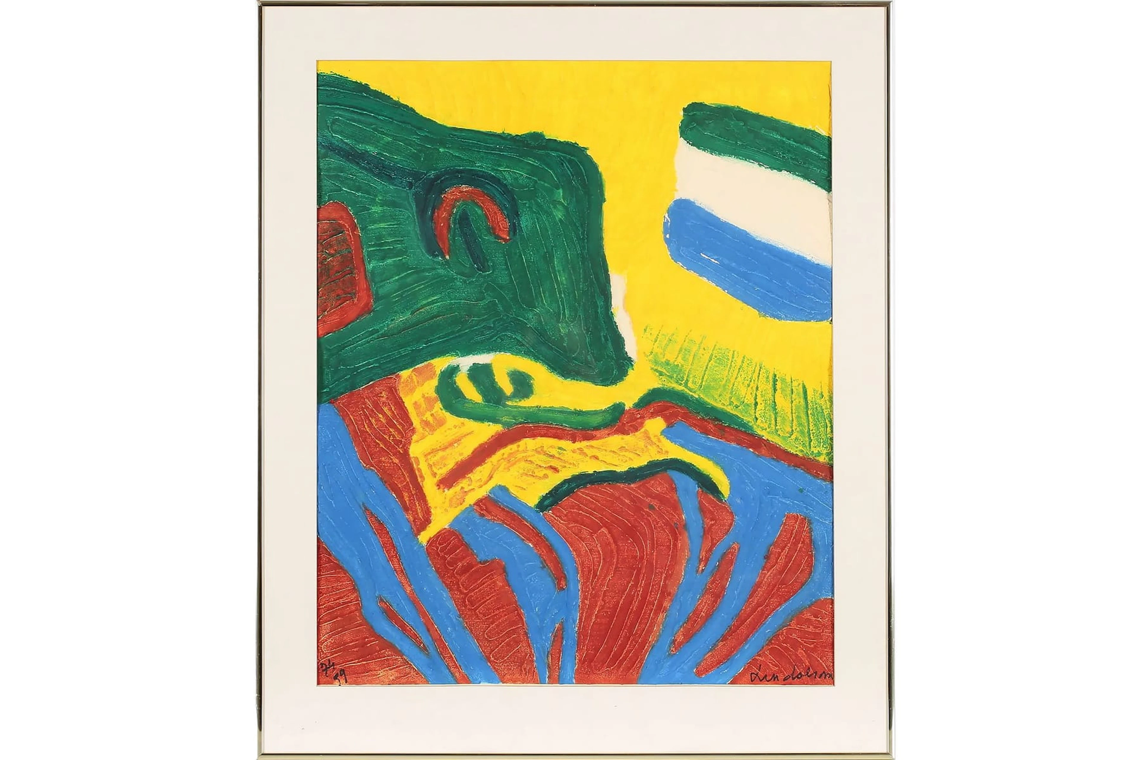 BENGT LINDSTRÖM (1925-2008), carborundumetsning, "Paysage"