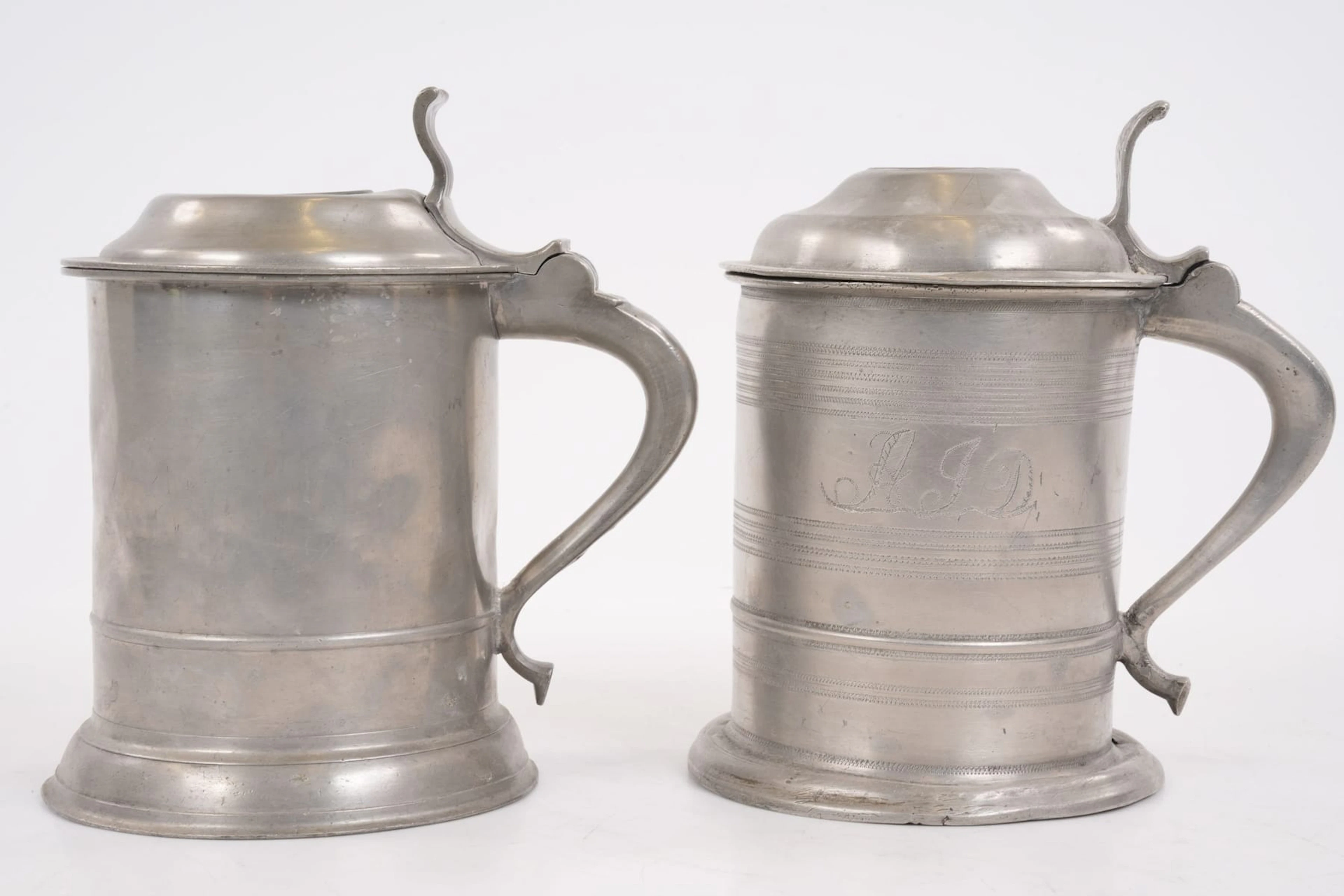 STOP, 2 st, samt KANNA, tenn, 1800-talets andra hälft