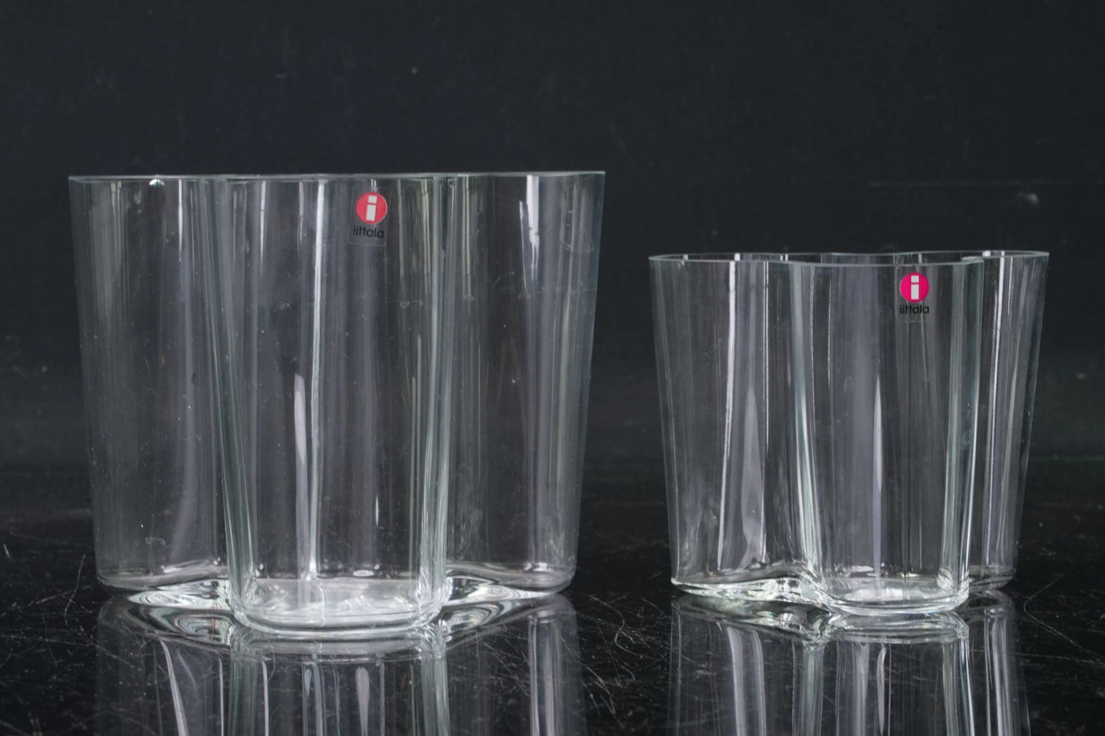 ALVAR AALTO (1898-1976), vaser, 2 st, "Savoy", Iittala