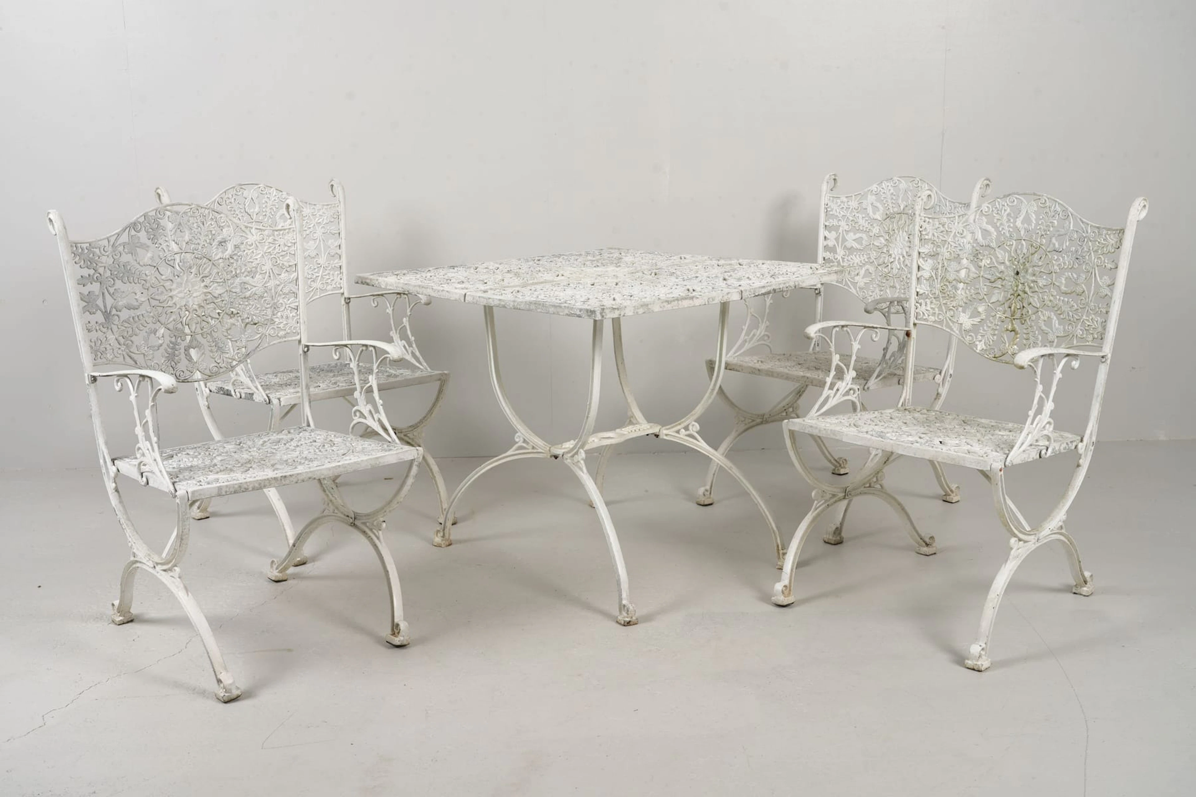 TRÄDGÅRDSGRUPP, 5 delar, aluminium, Nordiska Kompaniet, 1970/80-tal