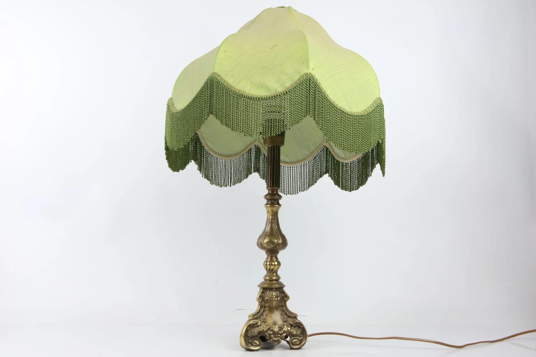 BORDSLAMPA, mässing, 1900-tal