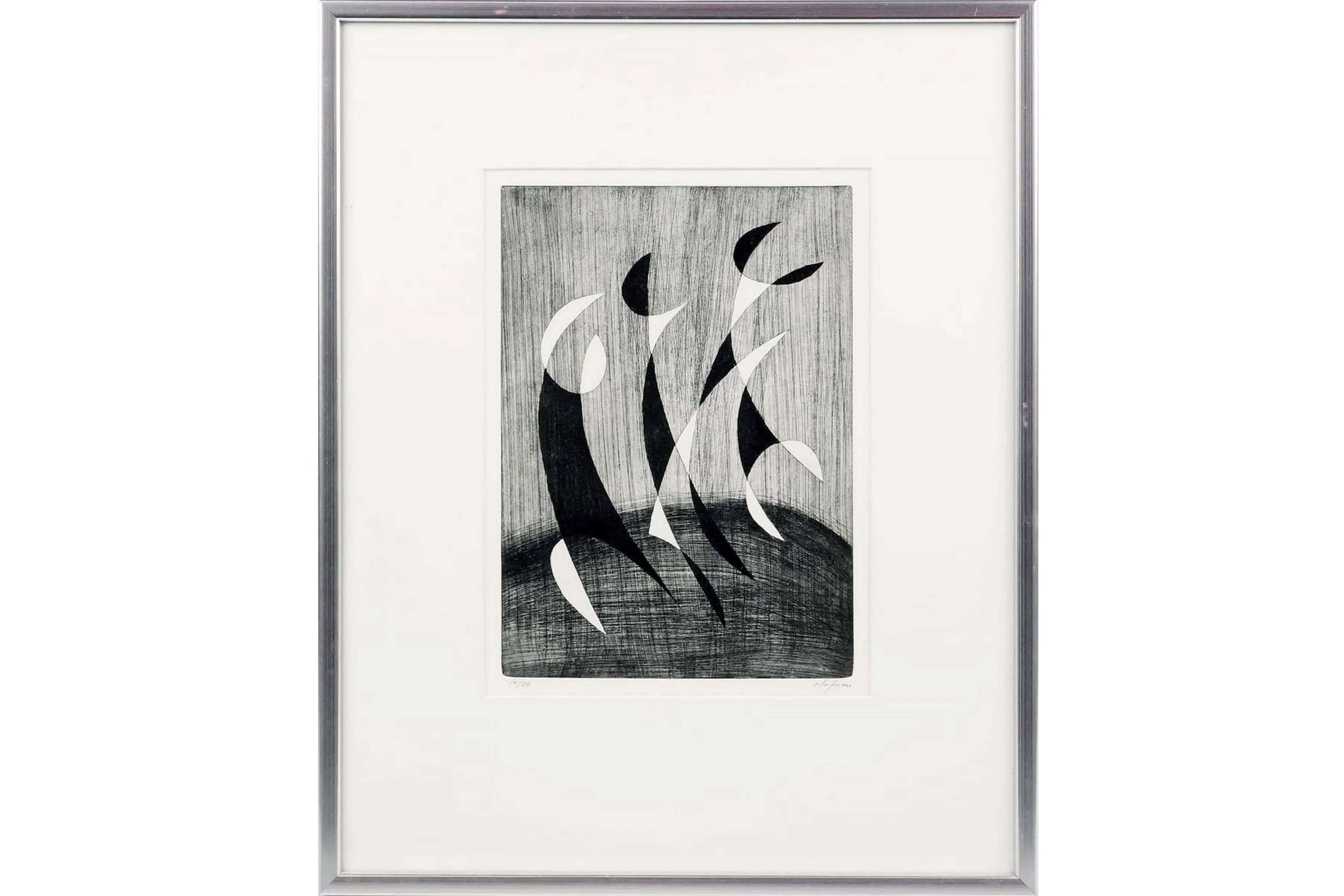 PIERRE OLOFSSON (1921-1996), etsning samt aquatint, "Tarantella"