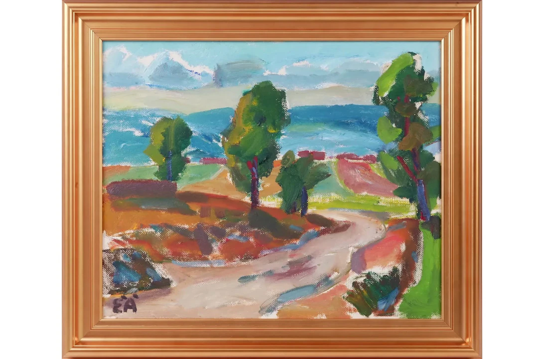 ERLING ÄRLINGSSON (1904-1983), olja på pannå
